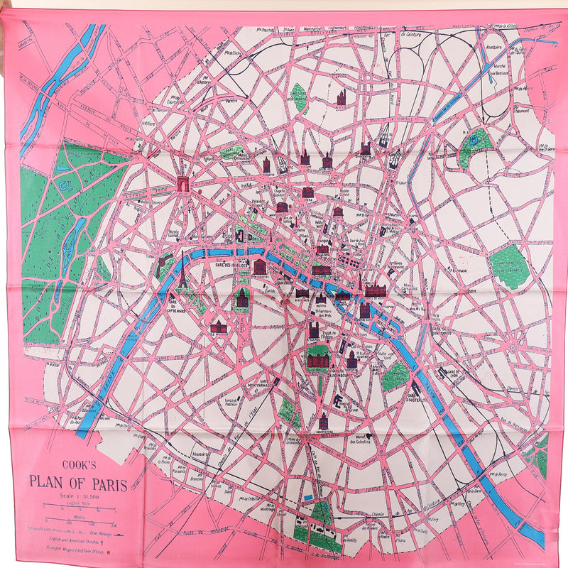 Brand New Paris Silk Scarf