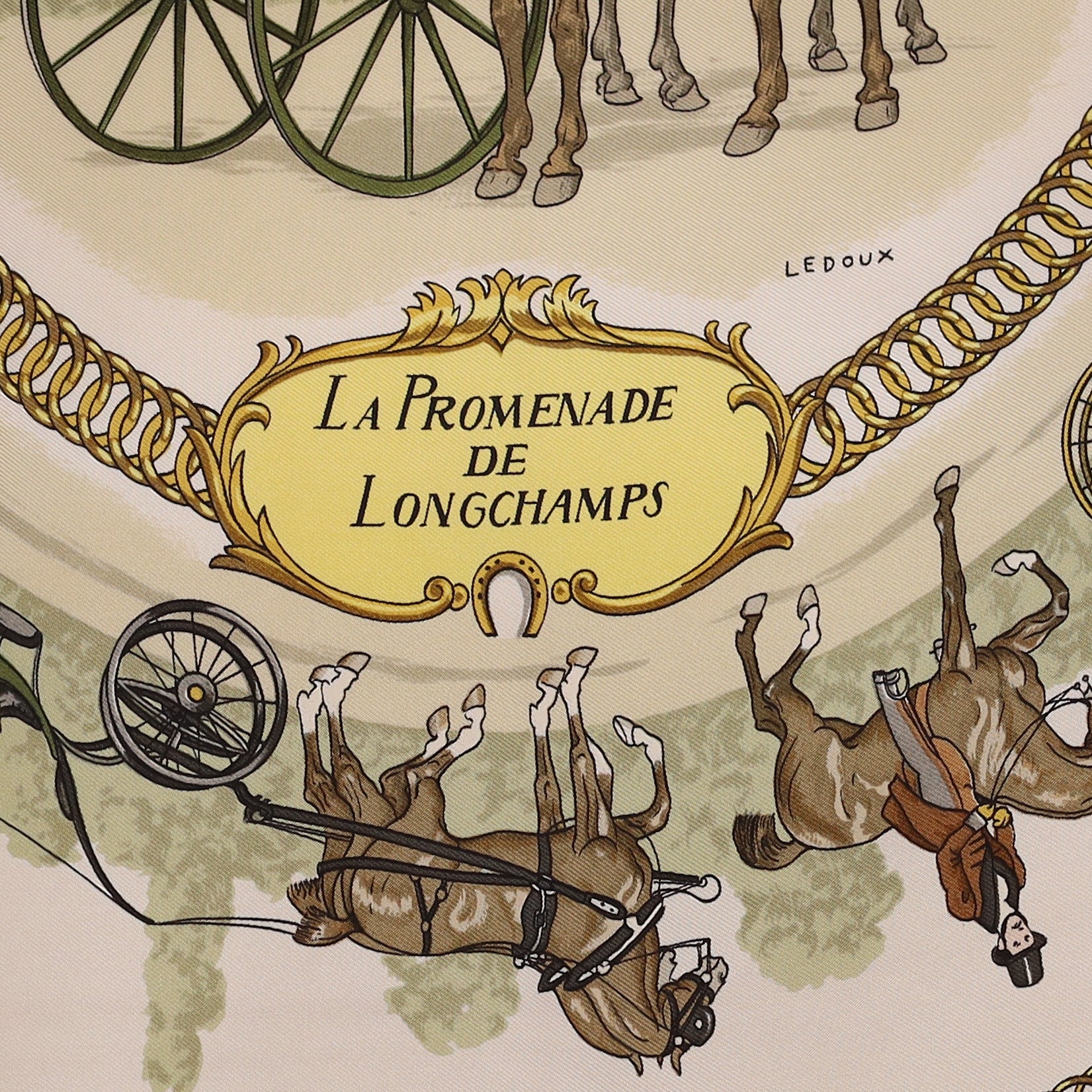 Hermès La Promenade de Longchamps Silk Scarf