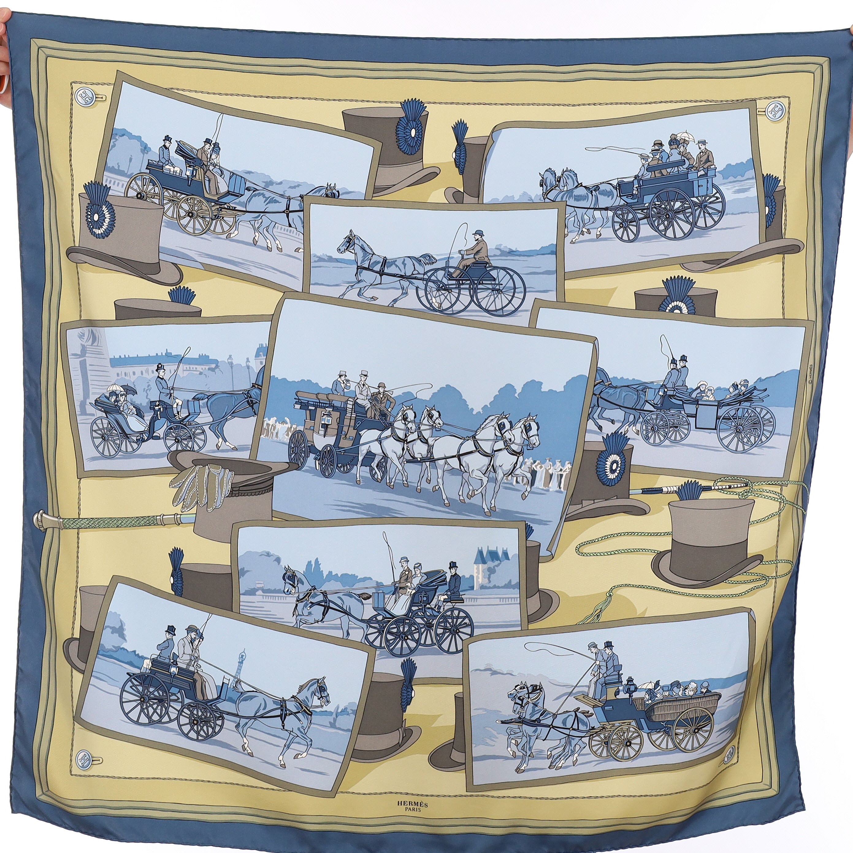 Hermès Mail-Coach Silk Scarf