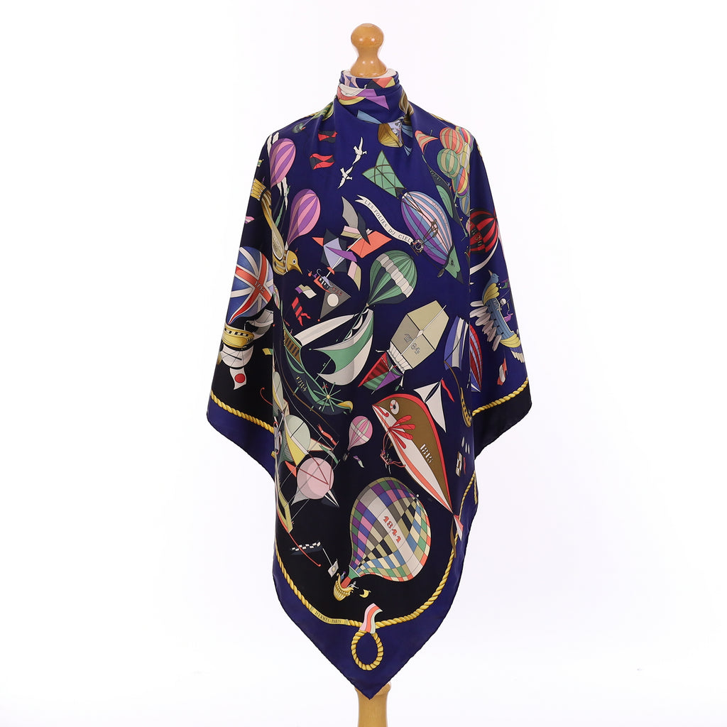 Hermès Folies du Ciel Silk Scarf