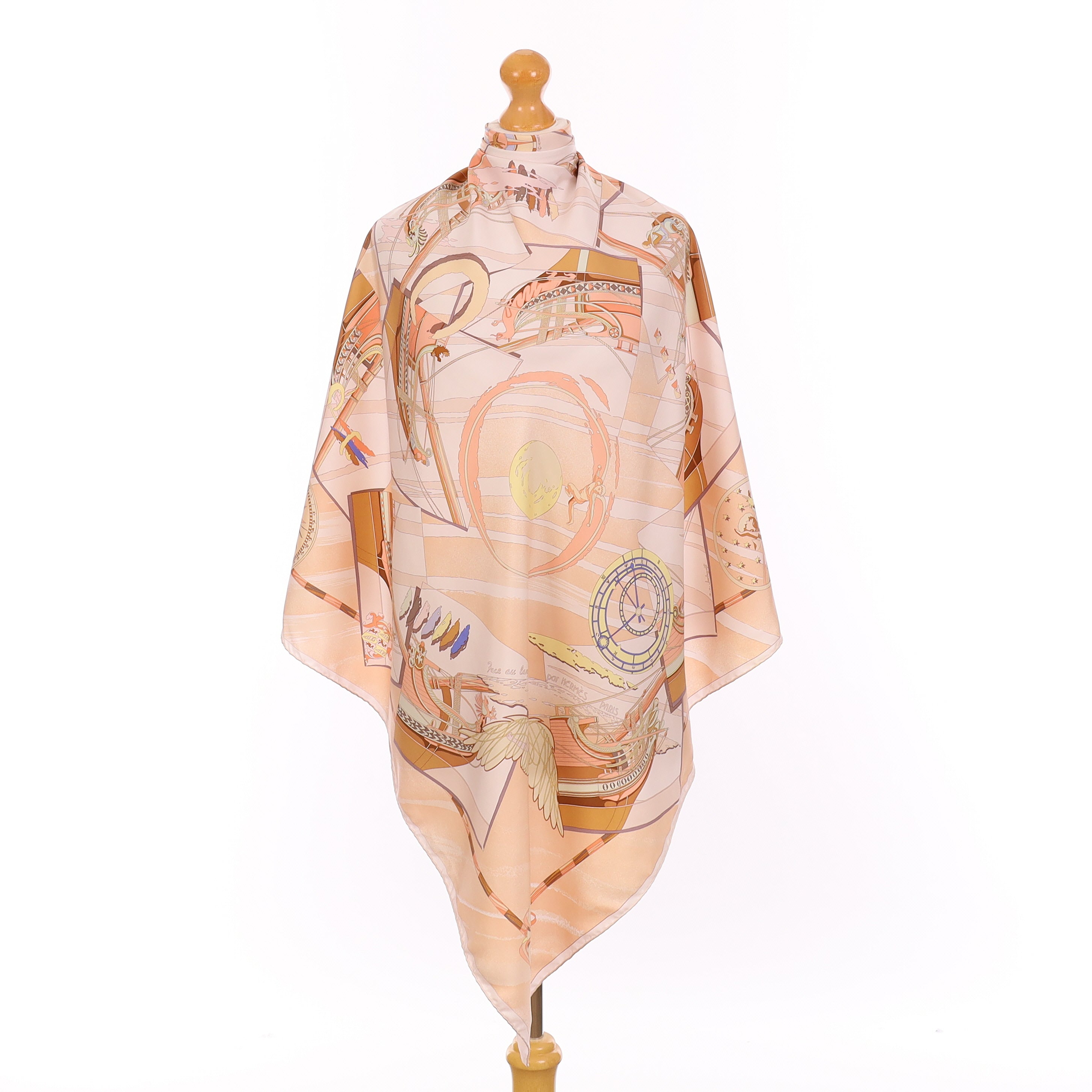 Hermès Face au Large Silk Scarf