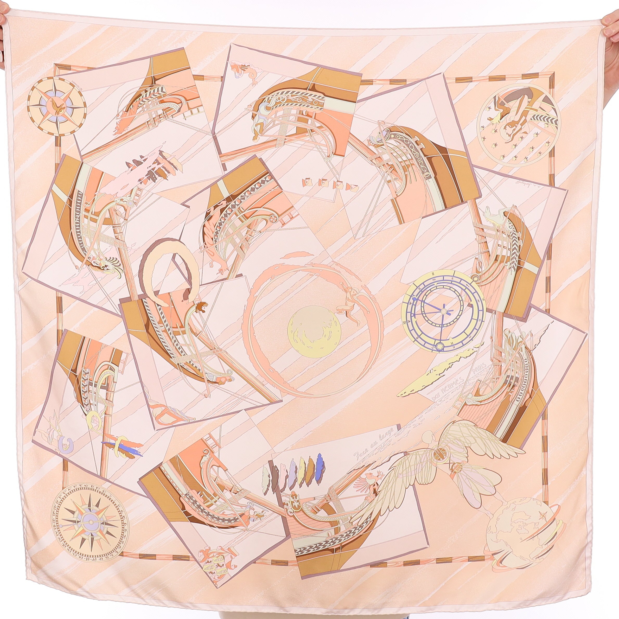 Hermès Face au Large Silk Scarf