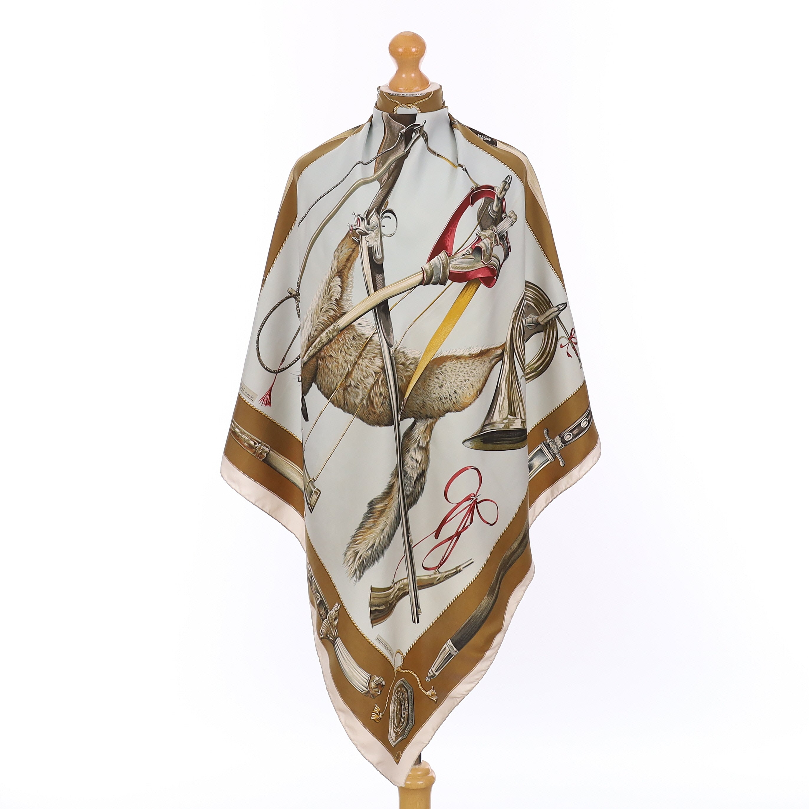 Hermès Le Renard Silk Scarf