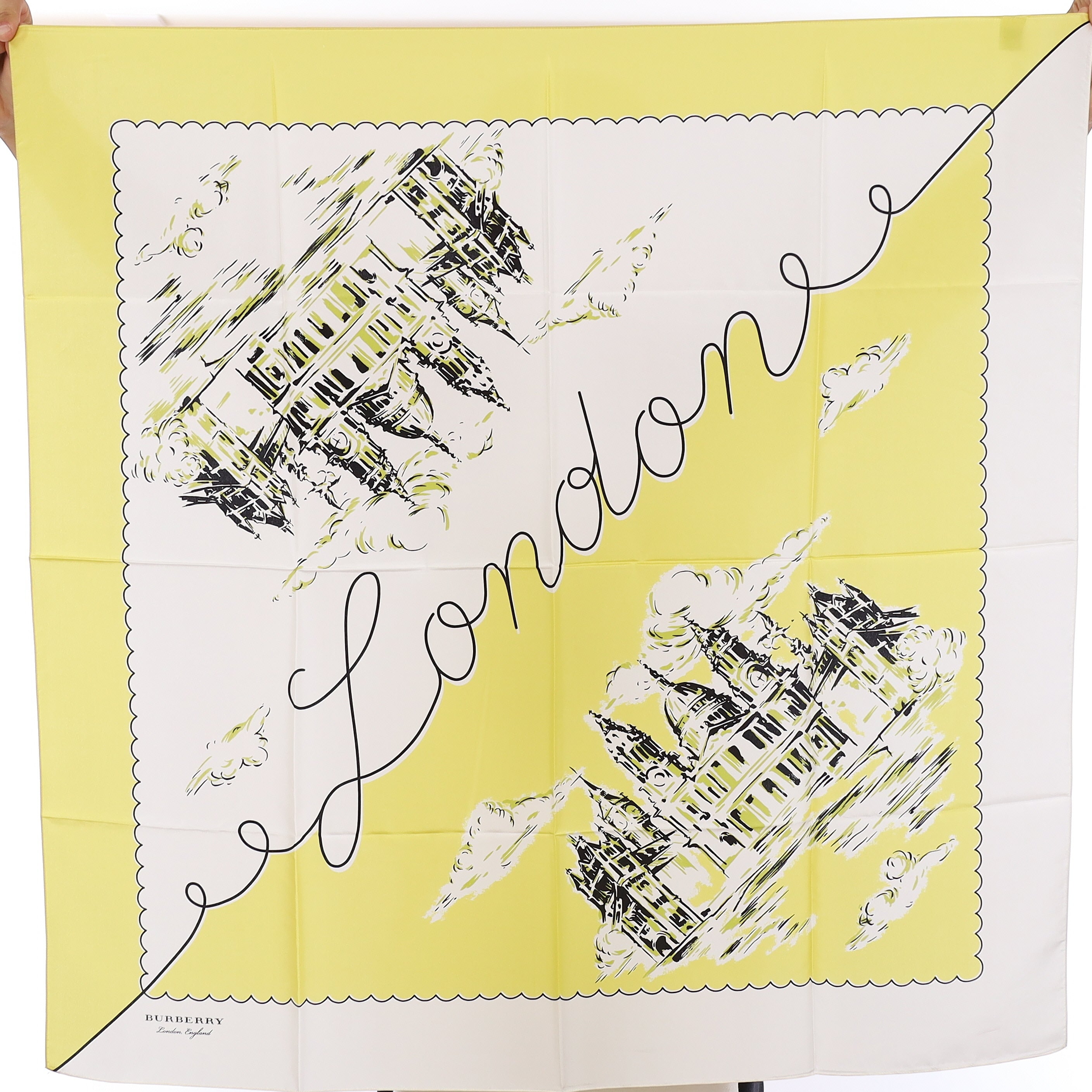 Brand New Burberry London Silk Scarf