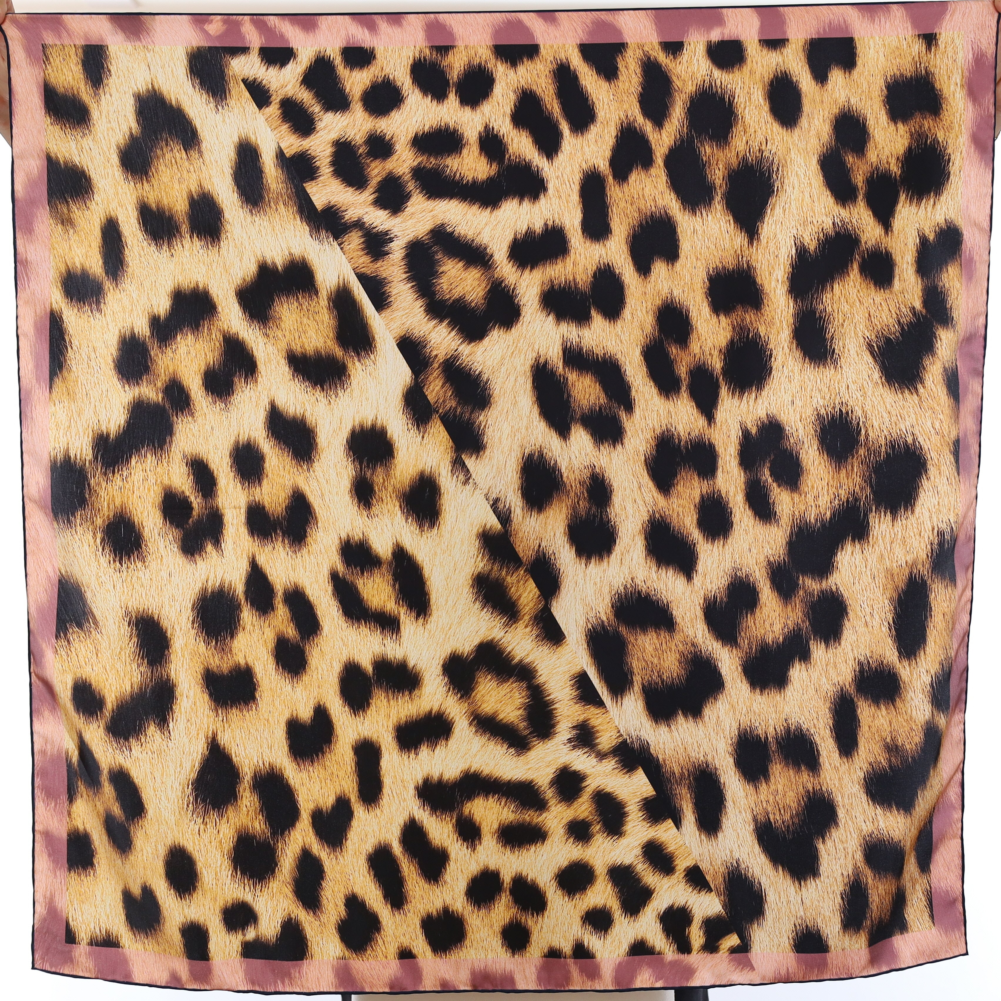 Pristine Jane Carr Animal Print Silk Scarf