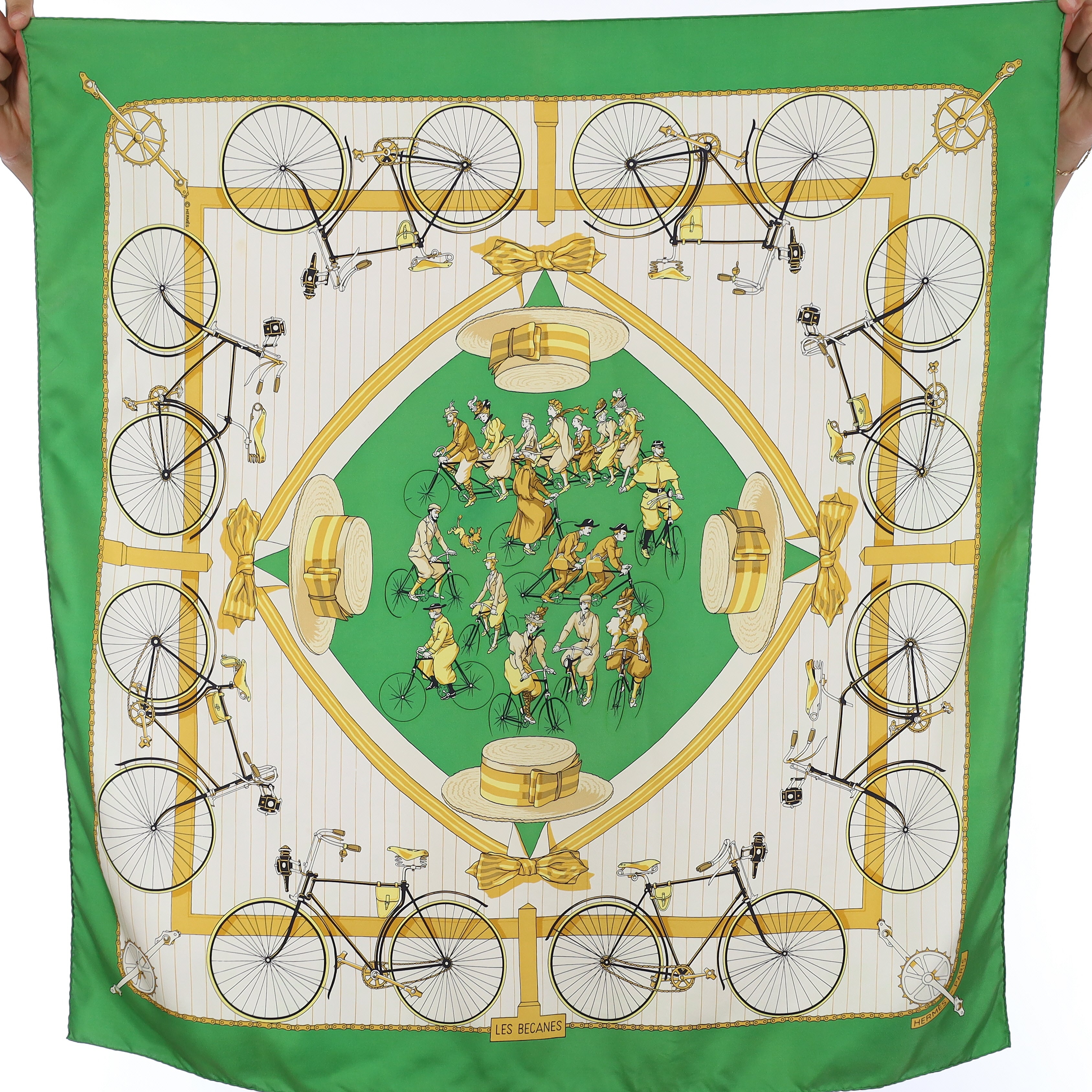 Hermès Les Becanes Silk Scarf