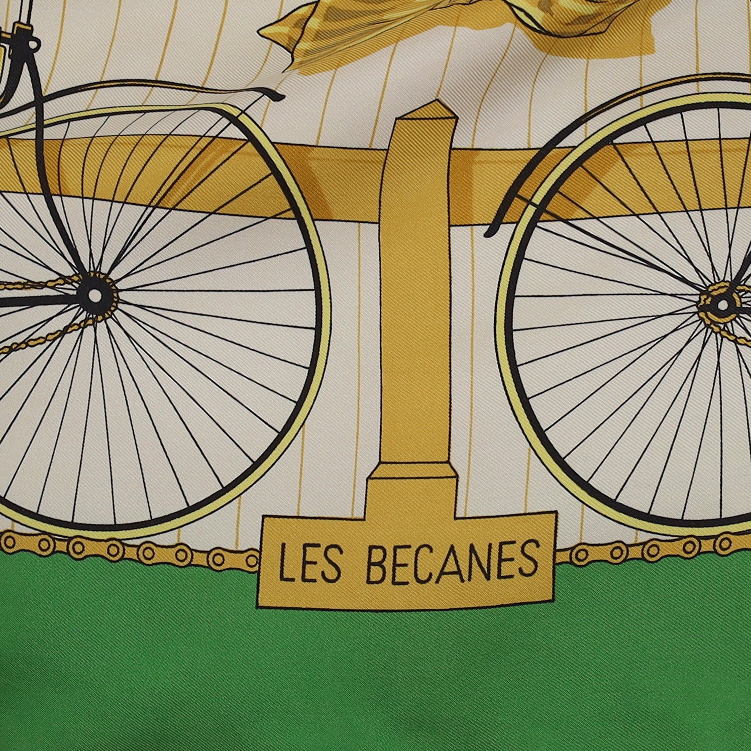 Hermès Les Becanes Silk Scarf