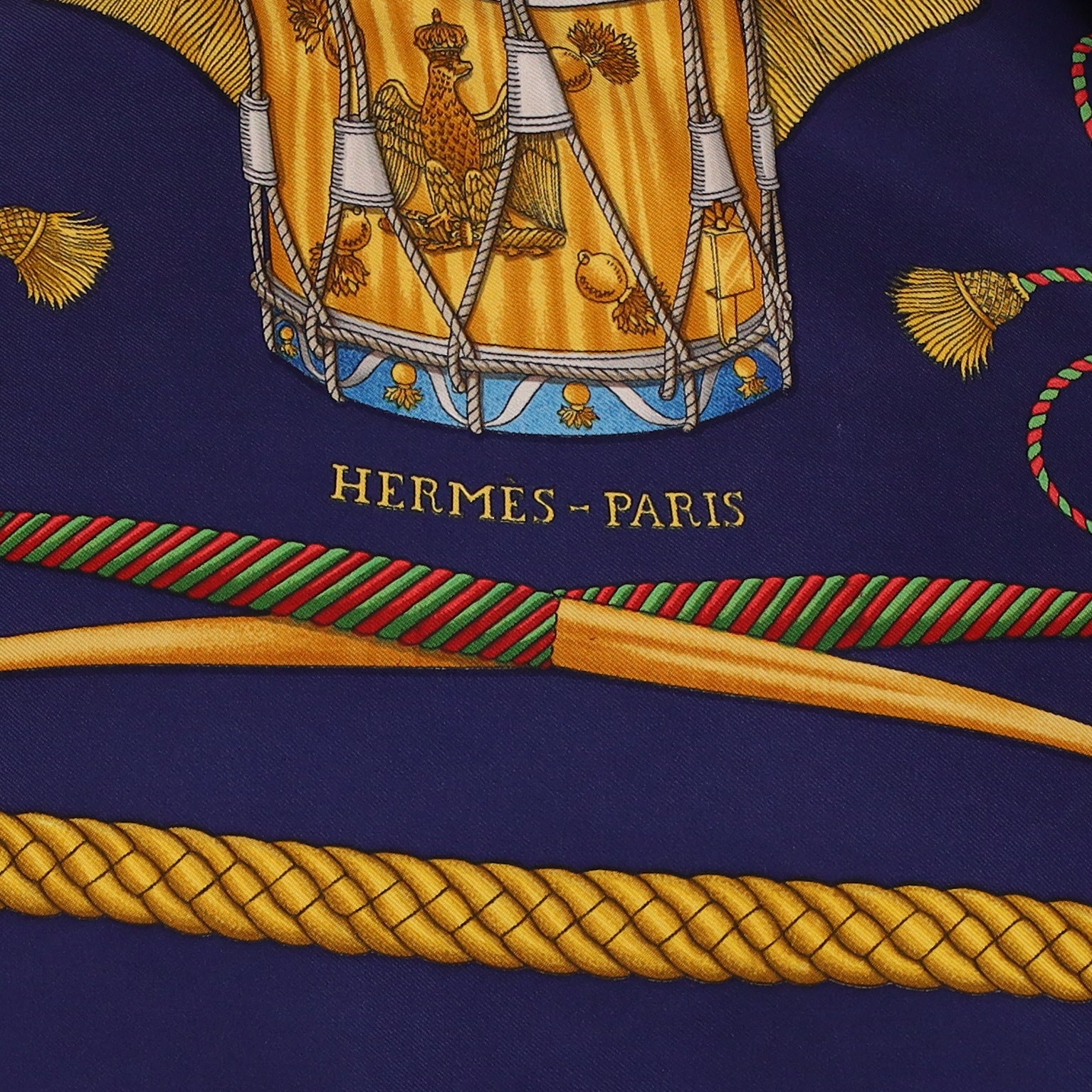 Hermès Les Tambours Silk Scarf