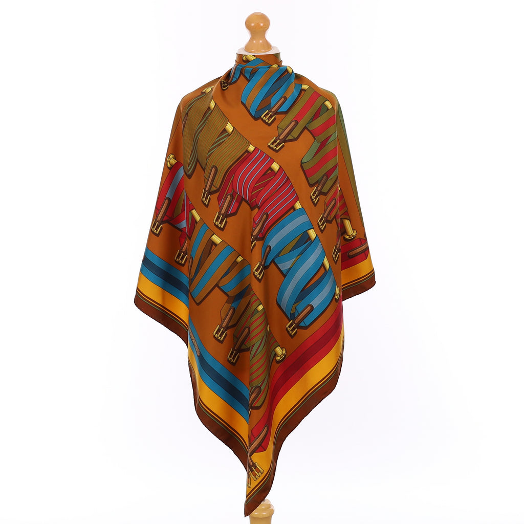 Hermès Les Sangles Silk Scarf