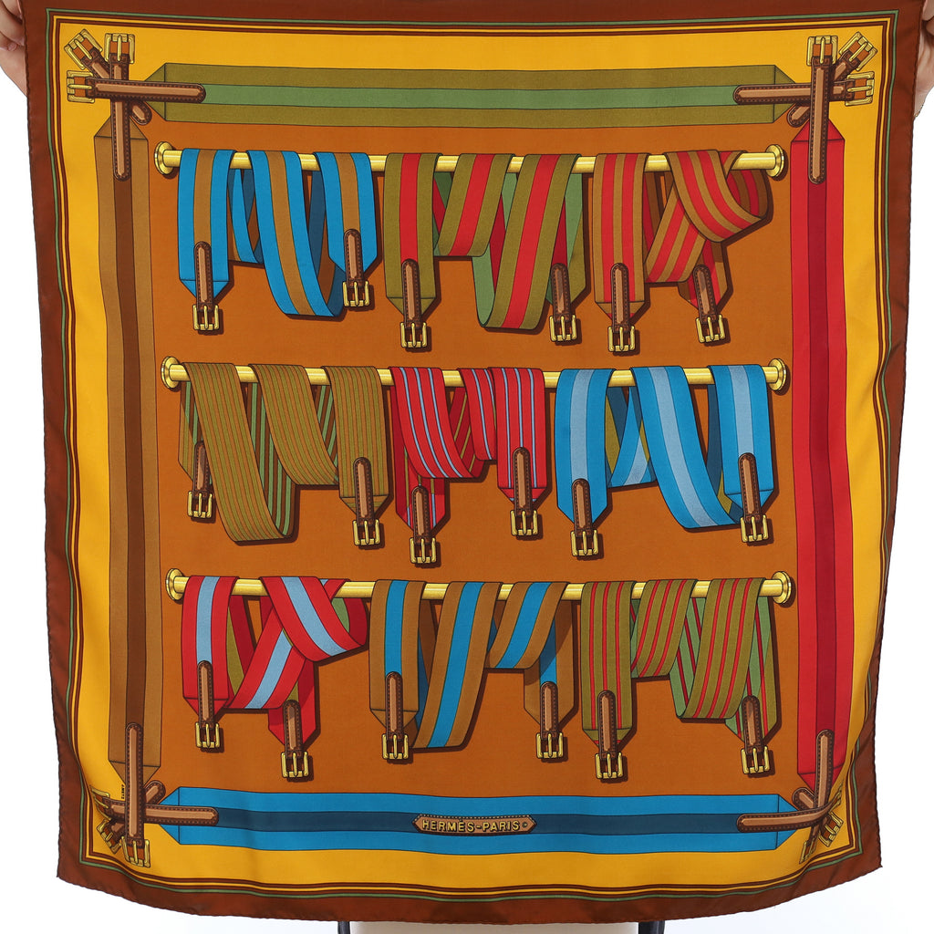Hermès Les Sangles Silk Scarf