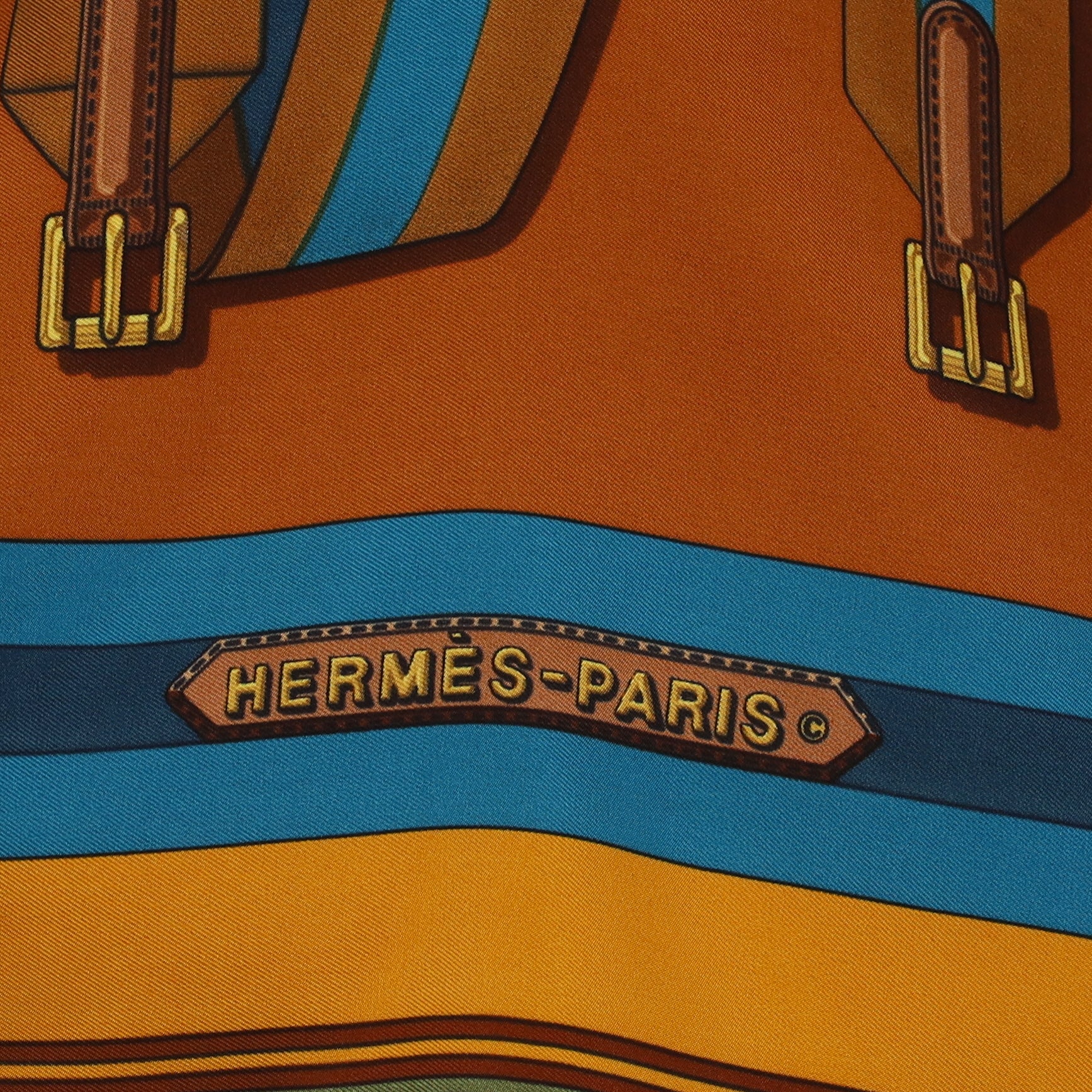 Hermès Les Sangles Silk Scarf