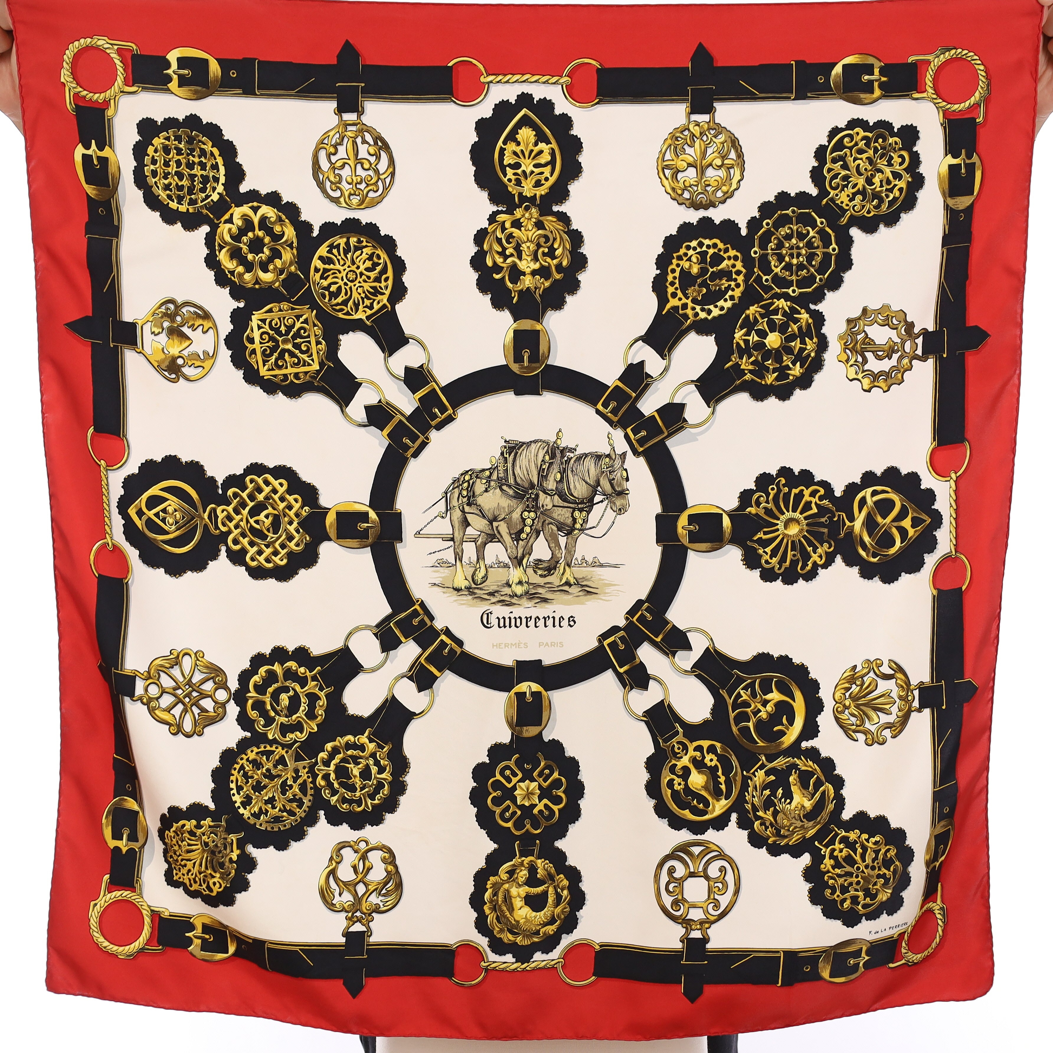 Hermès Cuivreries Silk Scarf