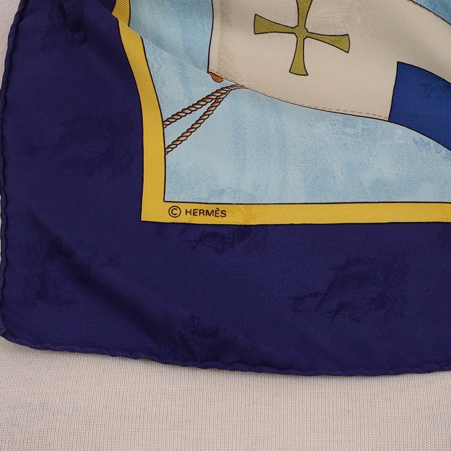 Hermès Christophe Colomb Découvre L'Amérique Silk Scarf