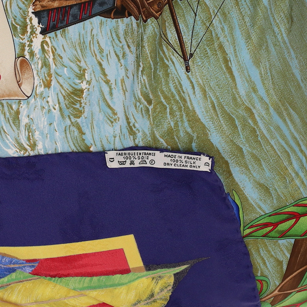 Hermès Christophe Colomb Découvre L'Amérique Silk Scarf
