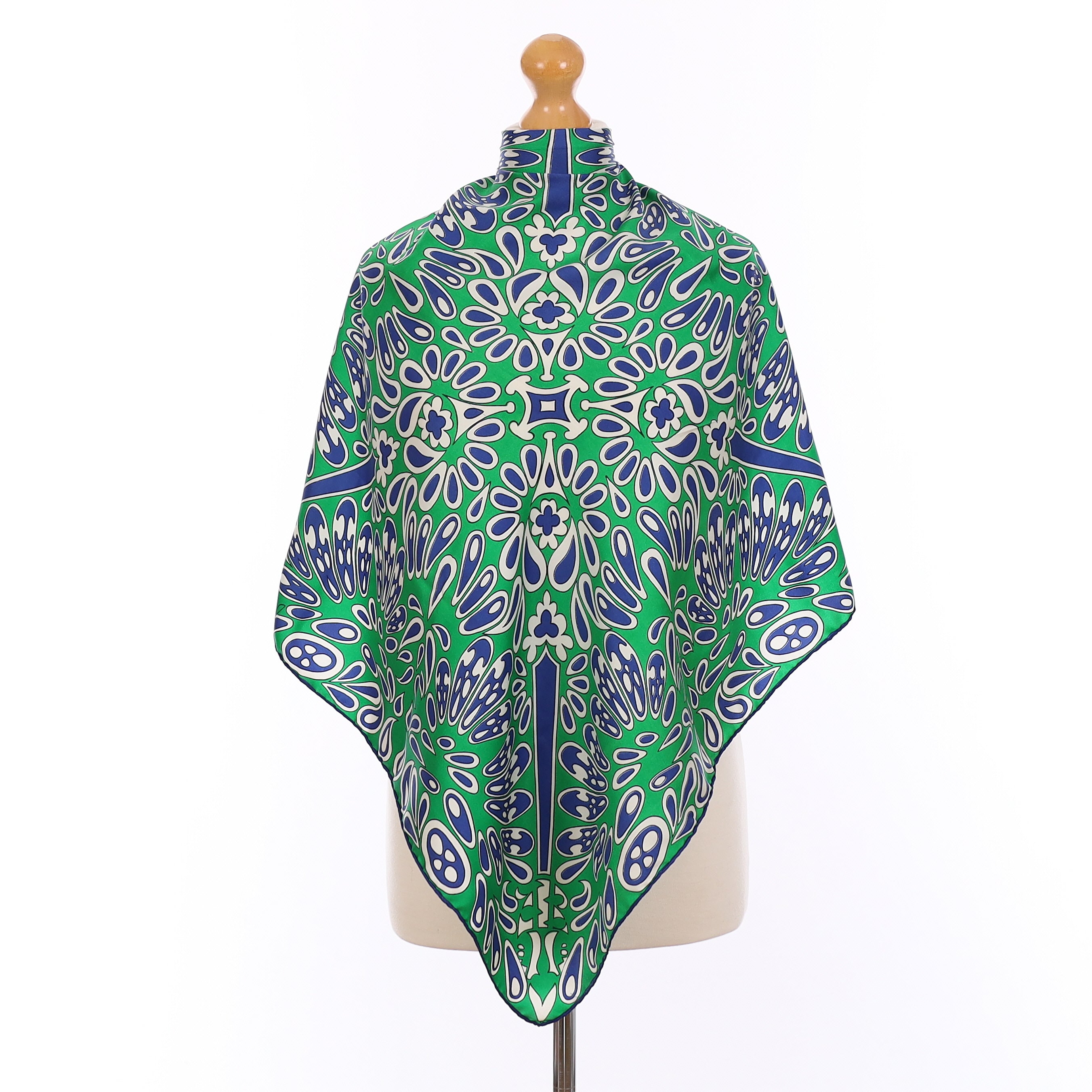 Richard Allan Green Retro Vintage Silk Scarf