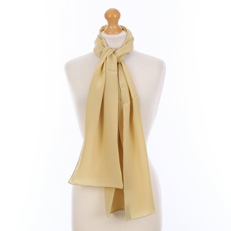 Brand New Golden Silk Scarf