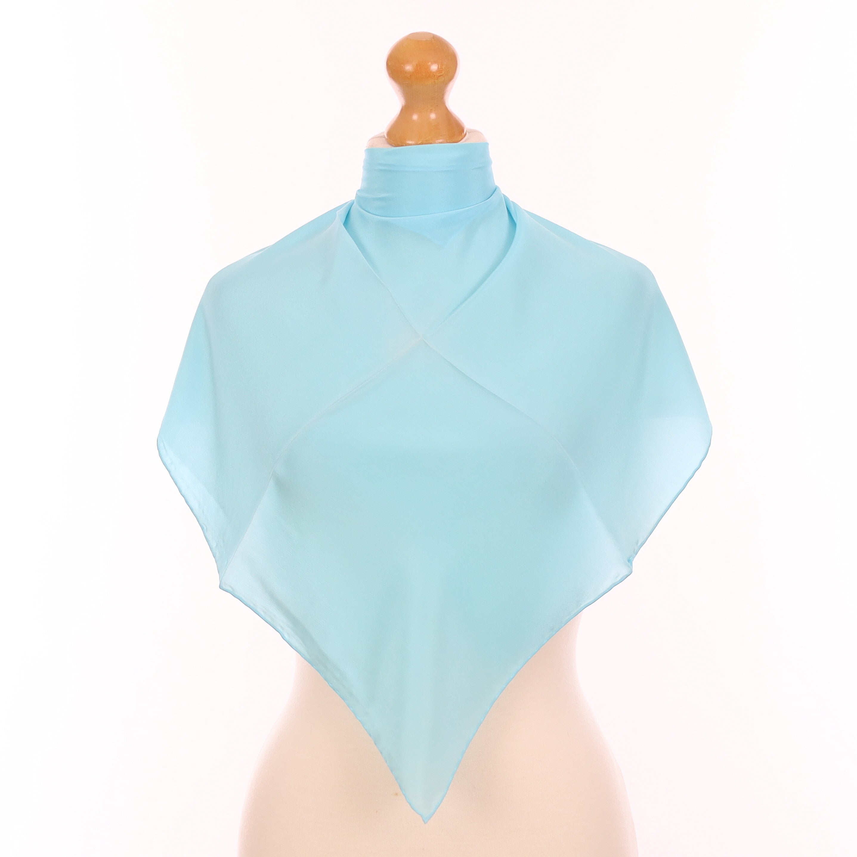 Brand New Aquamarine Silk Scarf