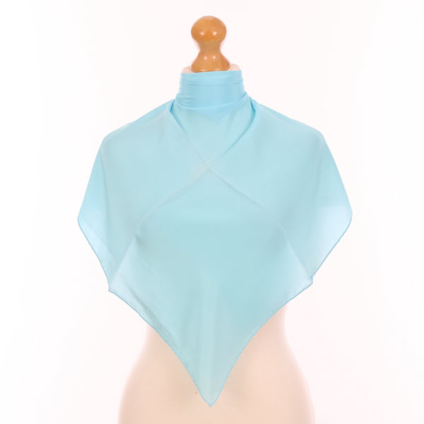 Brand New Aquamarine Silk Scarf