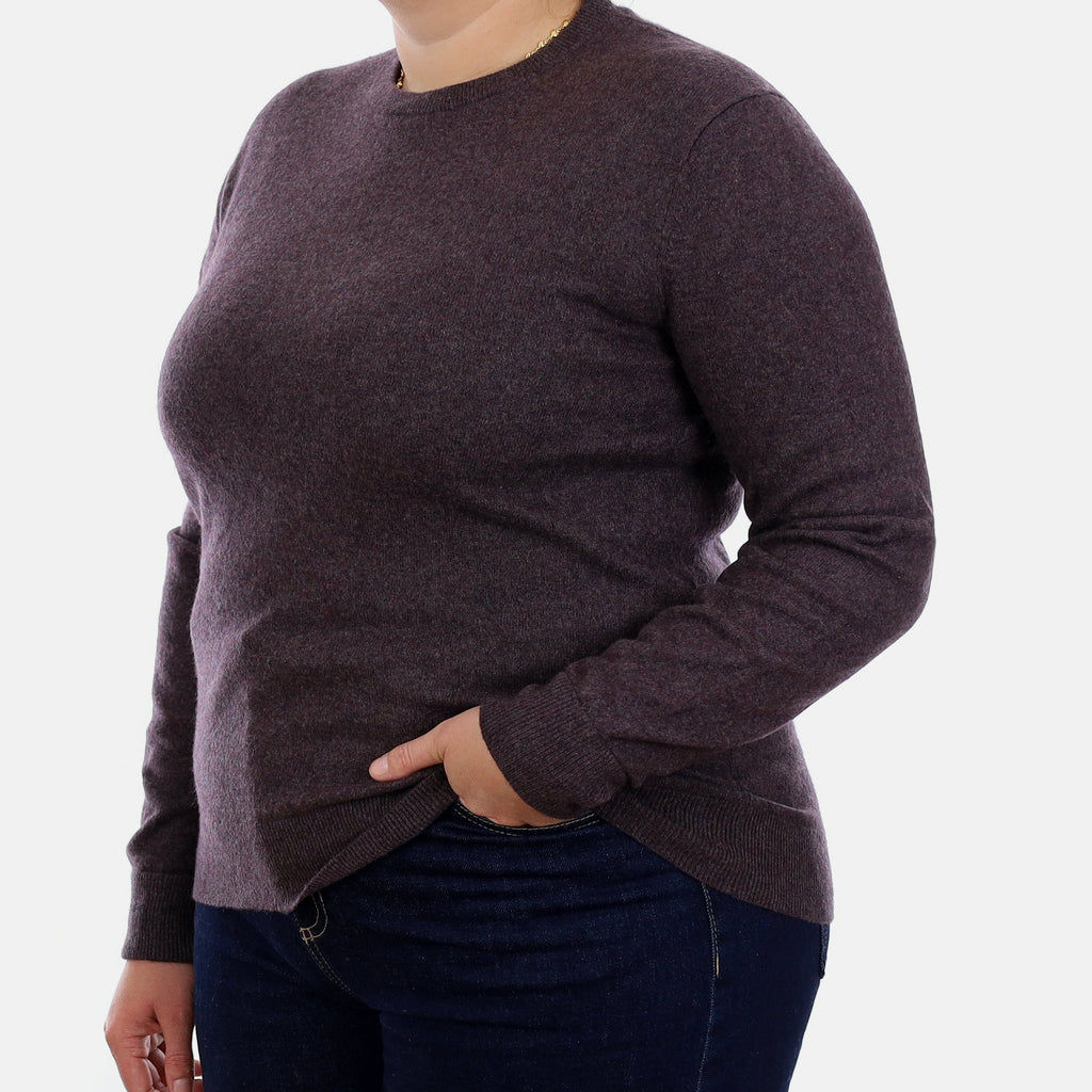 Everlane Slate Purple Cashmere Crew Neck Jumper Large