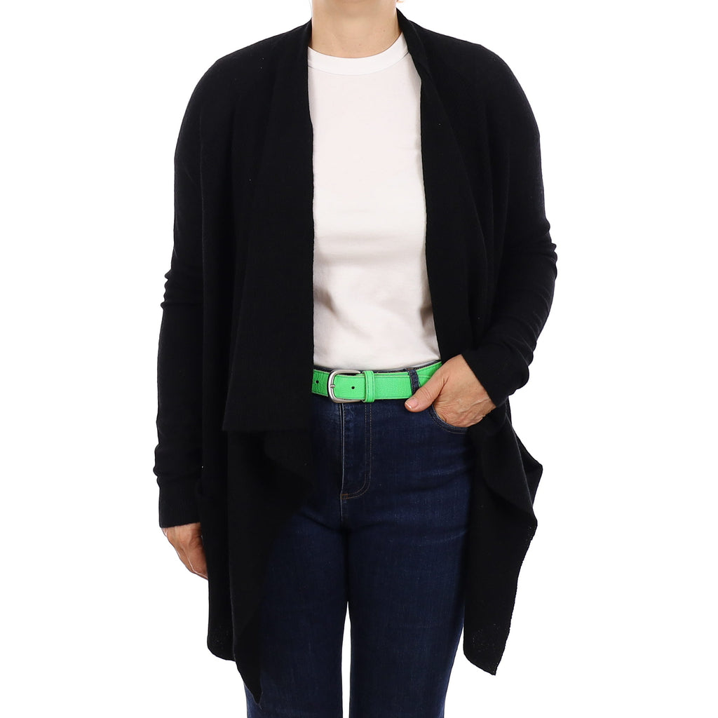 Vince Black Cashmere Waterfall Cardigan Medium