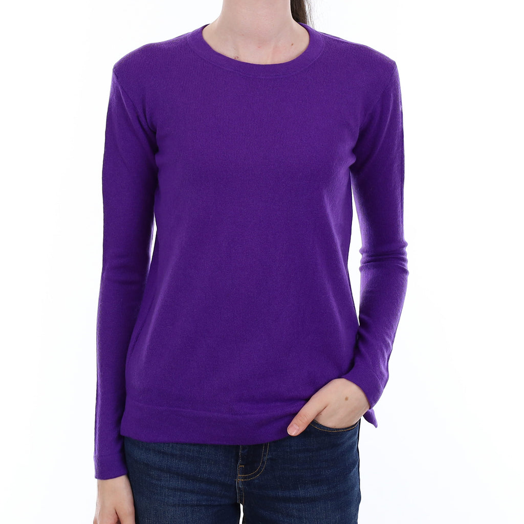 Ralph Lauren Regal Purple Cashmere Crew Neck Jumper Extra Small