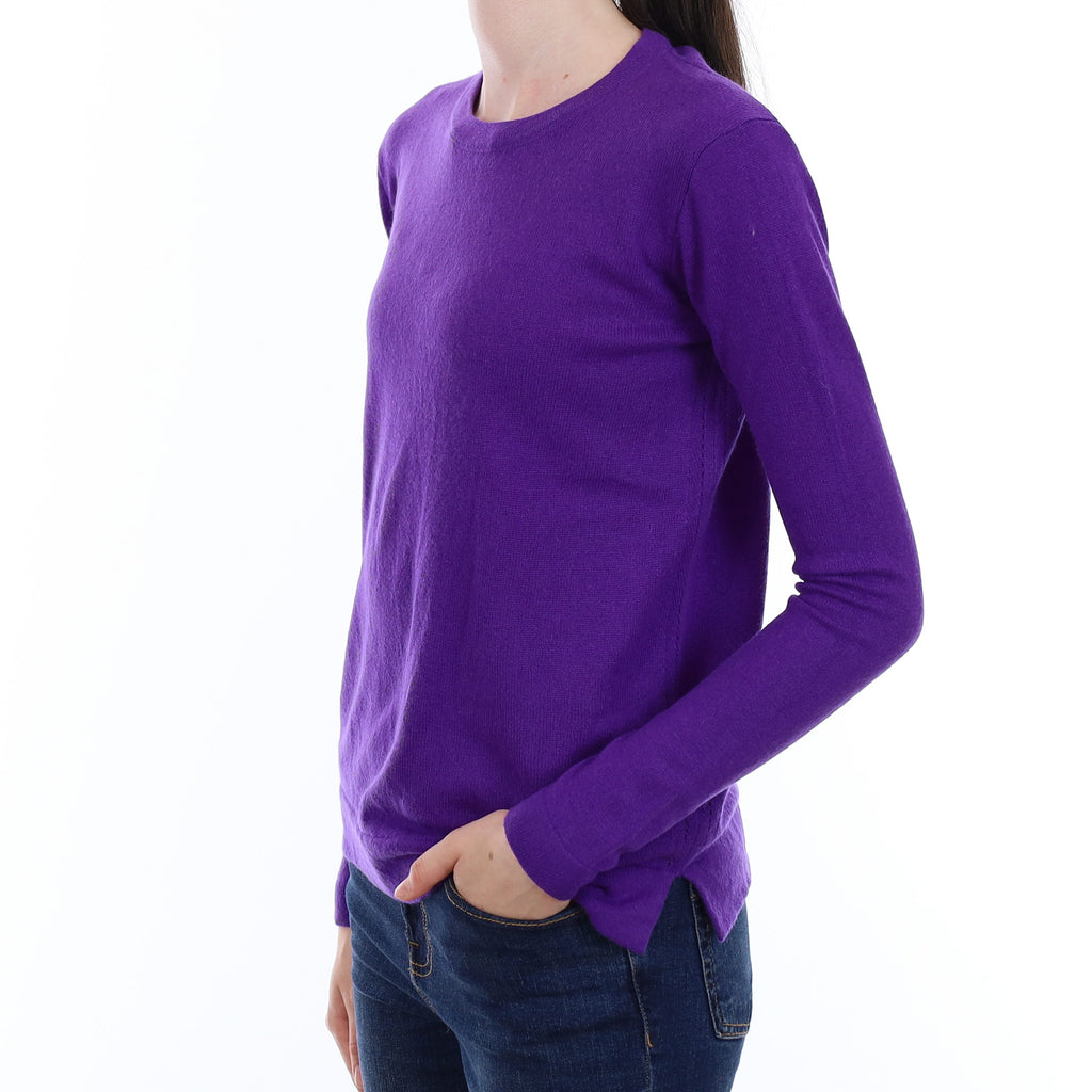 Ralph Lauren Regal Purple Cashmere Crew Neck Jumper Extra Small