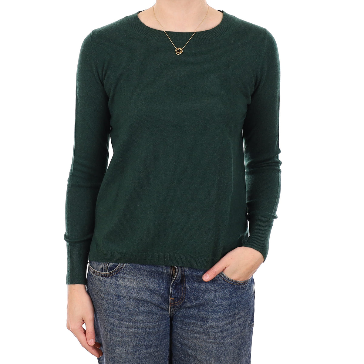 Racing Green Cashmere Crew Neck Jumper Medium