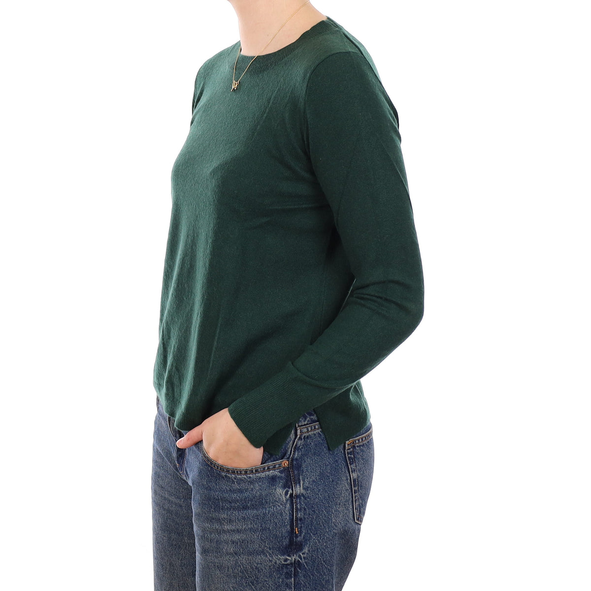 Racing Green Cashmere Crew Neck Jumper Medium