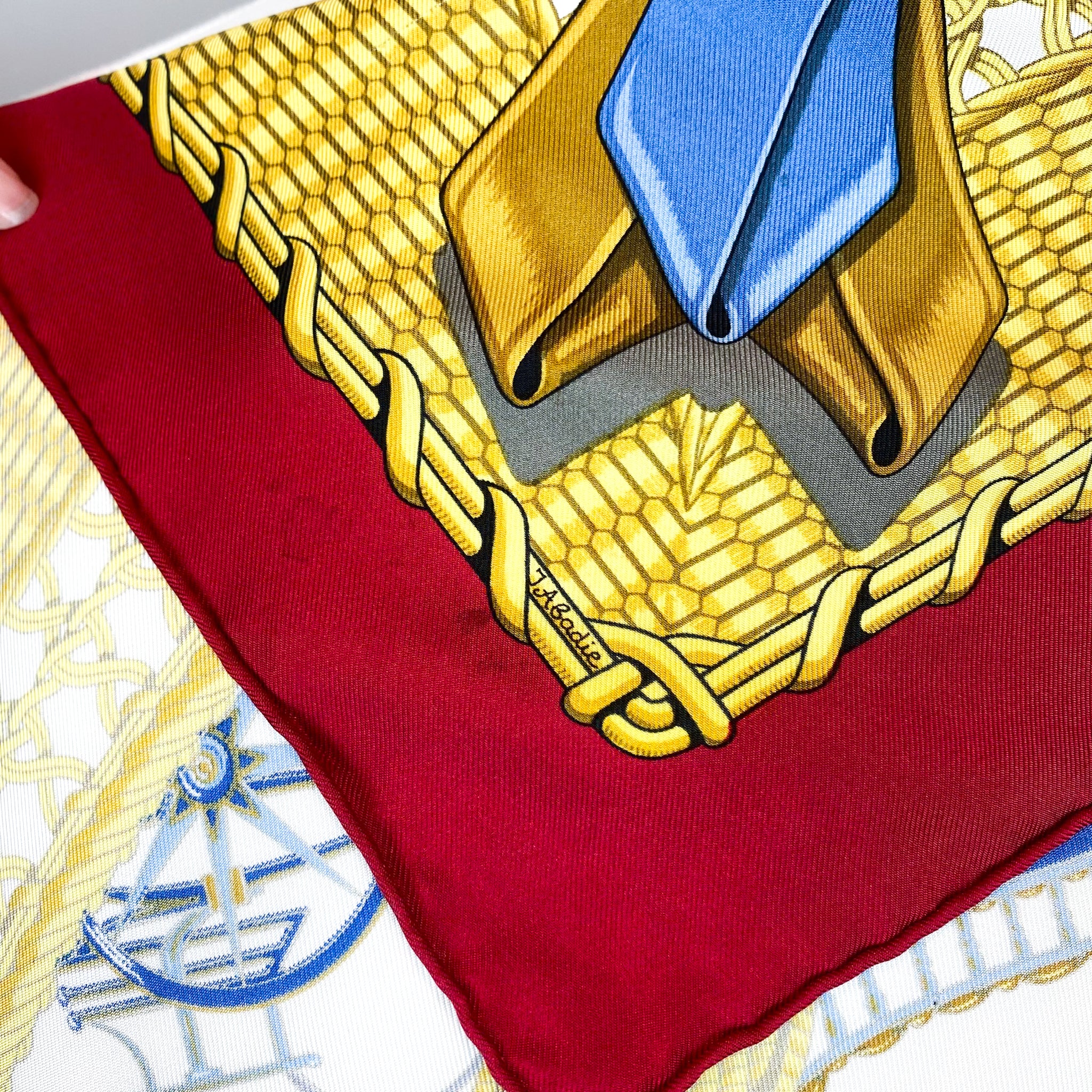 Boxed Hermes Voitures Paniers Designer Silk Scarf