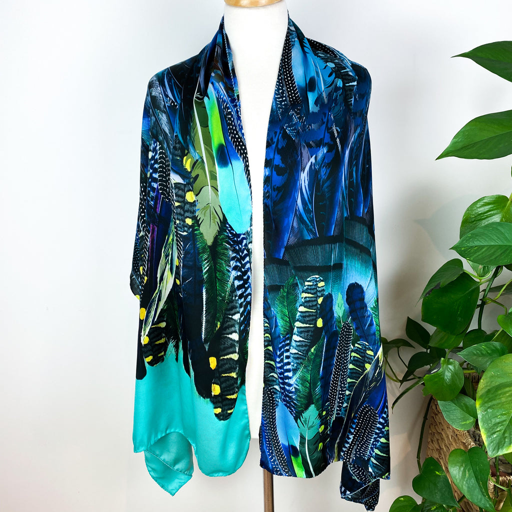 Massimo Ravinale Wrap Style Silk Scarf