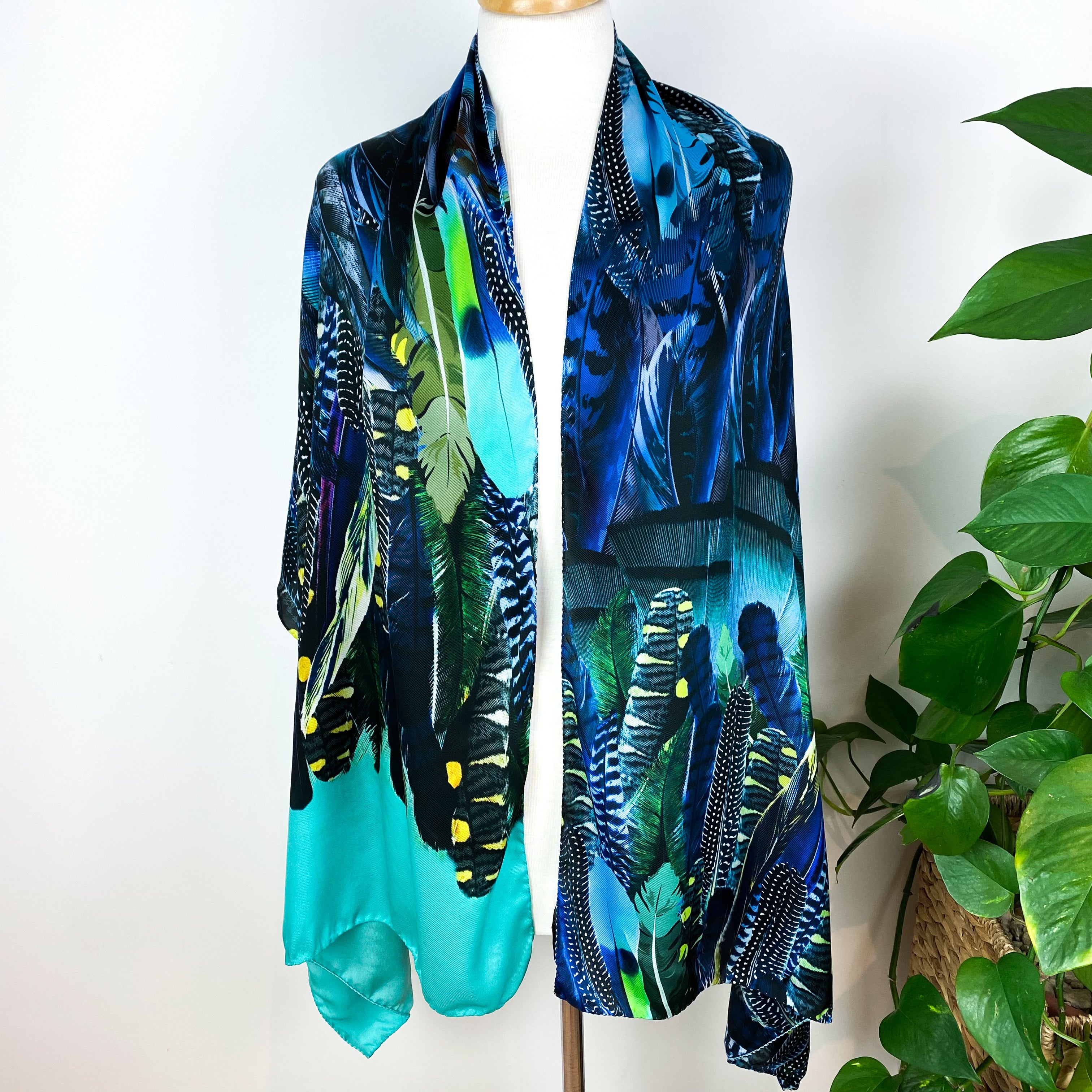 Massimo Ravinale Wrap Style Silk Scarf