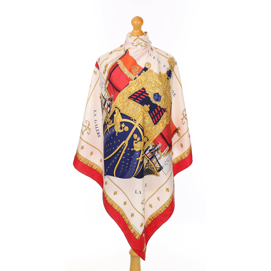 Hermès Vue du Carrosse de la Galère la Réale Silk Scarf
