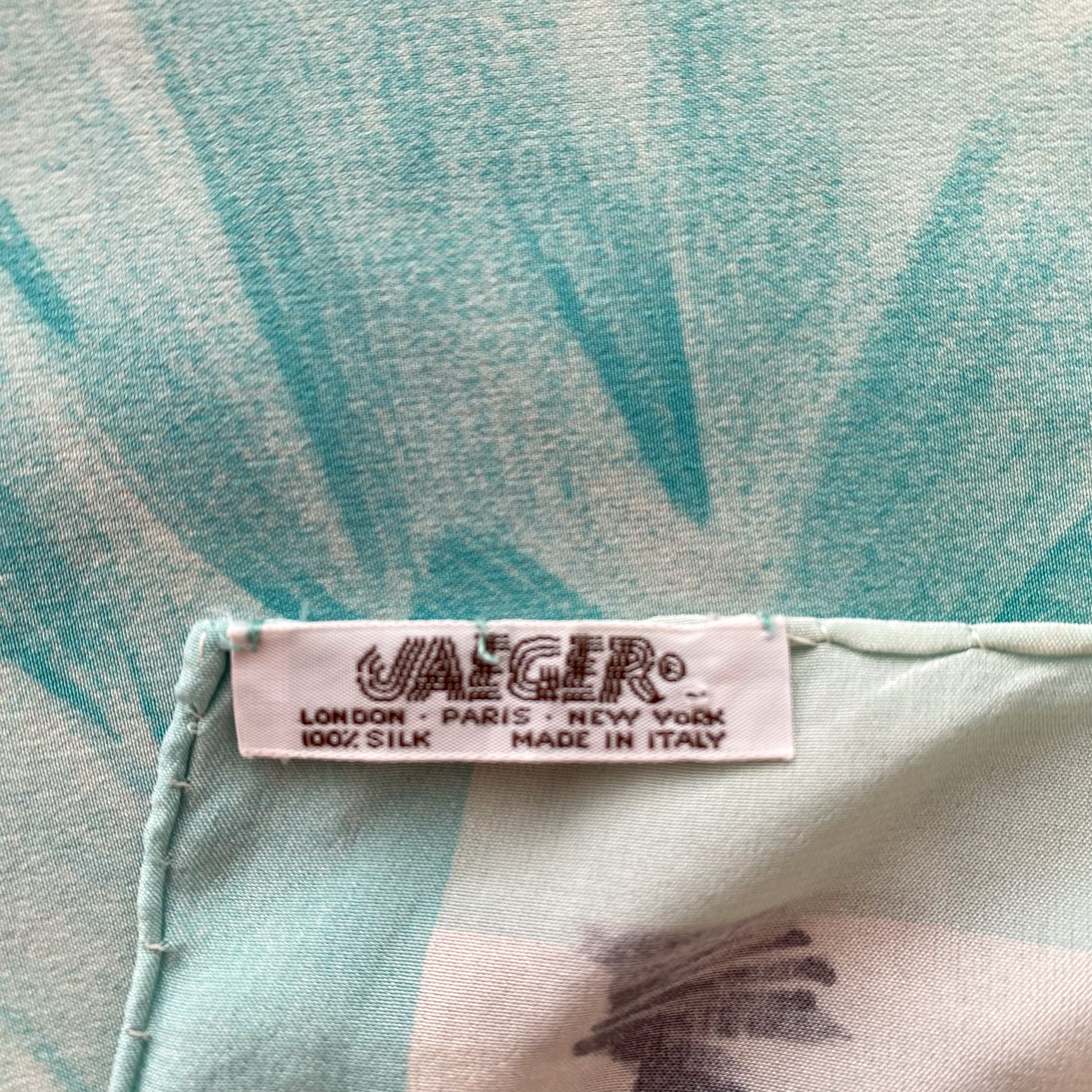 1980’s Jaeger Abstract Silk Scarf