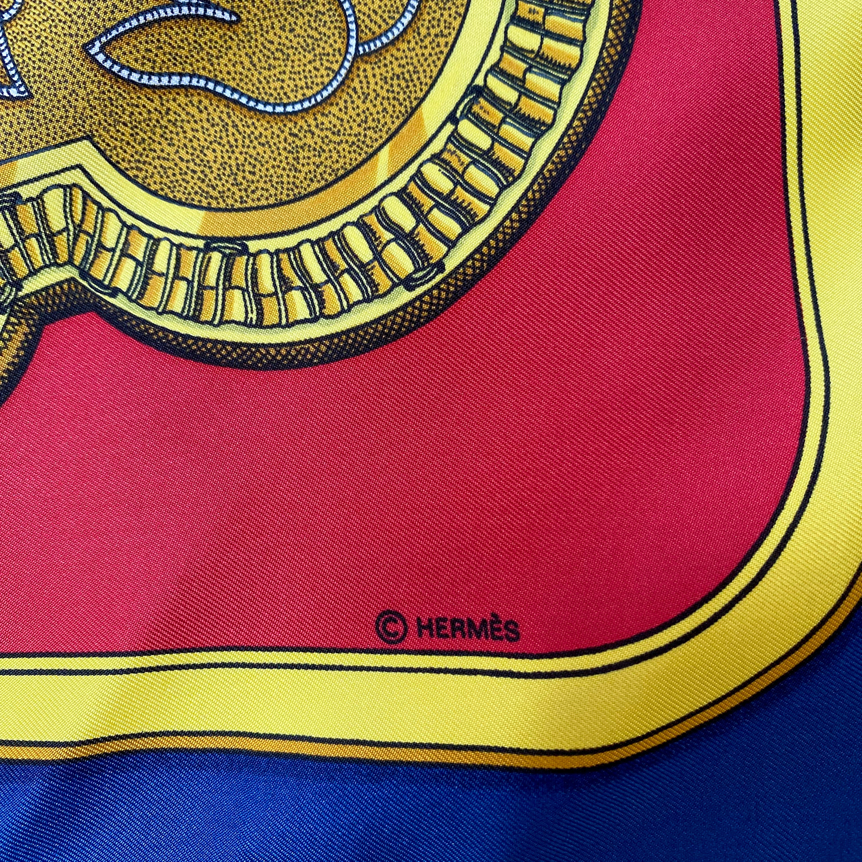 Boxed Hermès Grand Apparat Silk Scarf