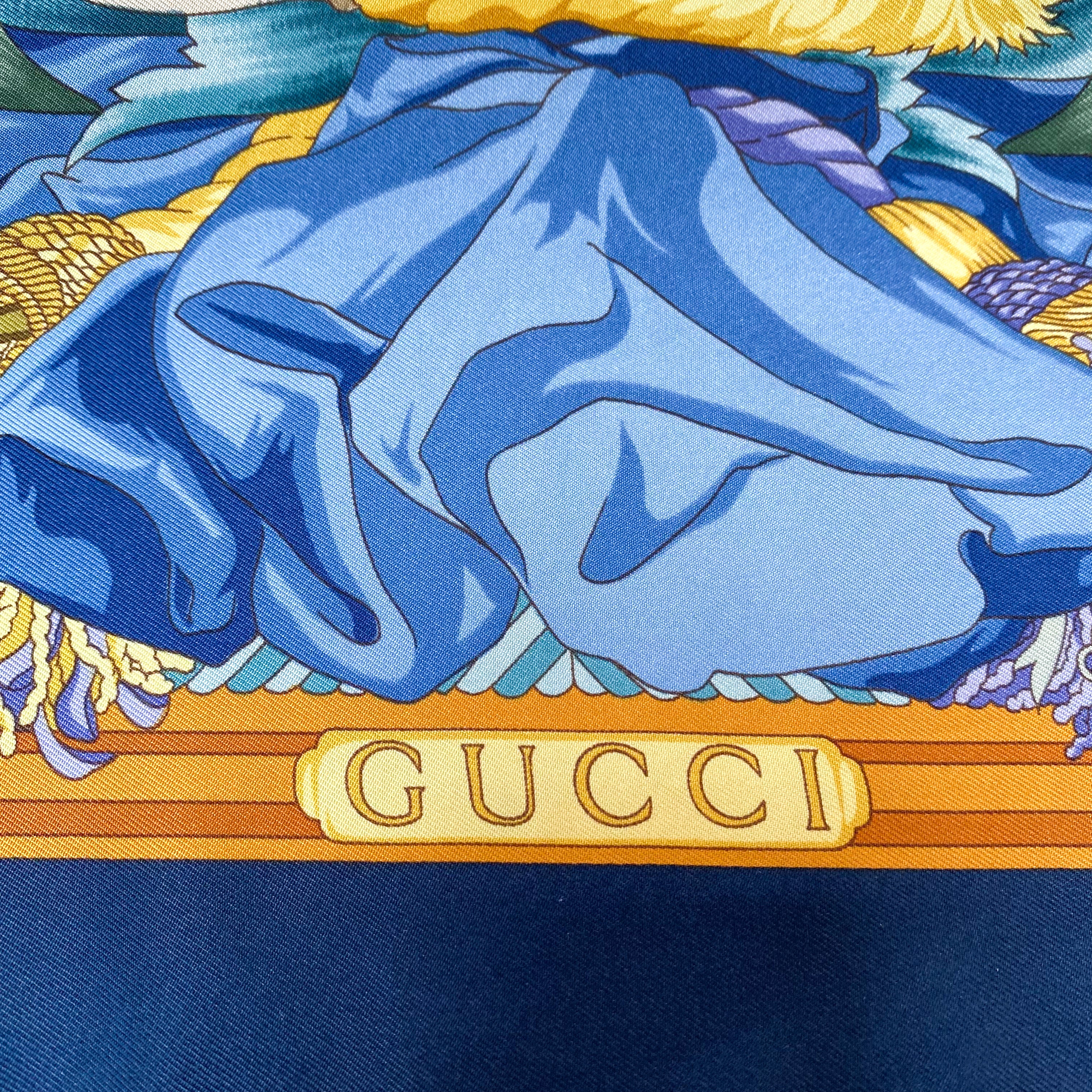 Gucci ‘Civitas Veneciarus’ Vintage Silk Scarf