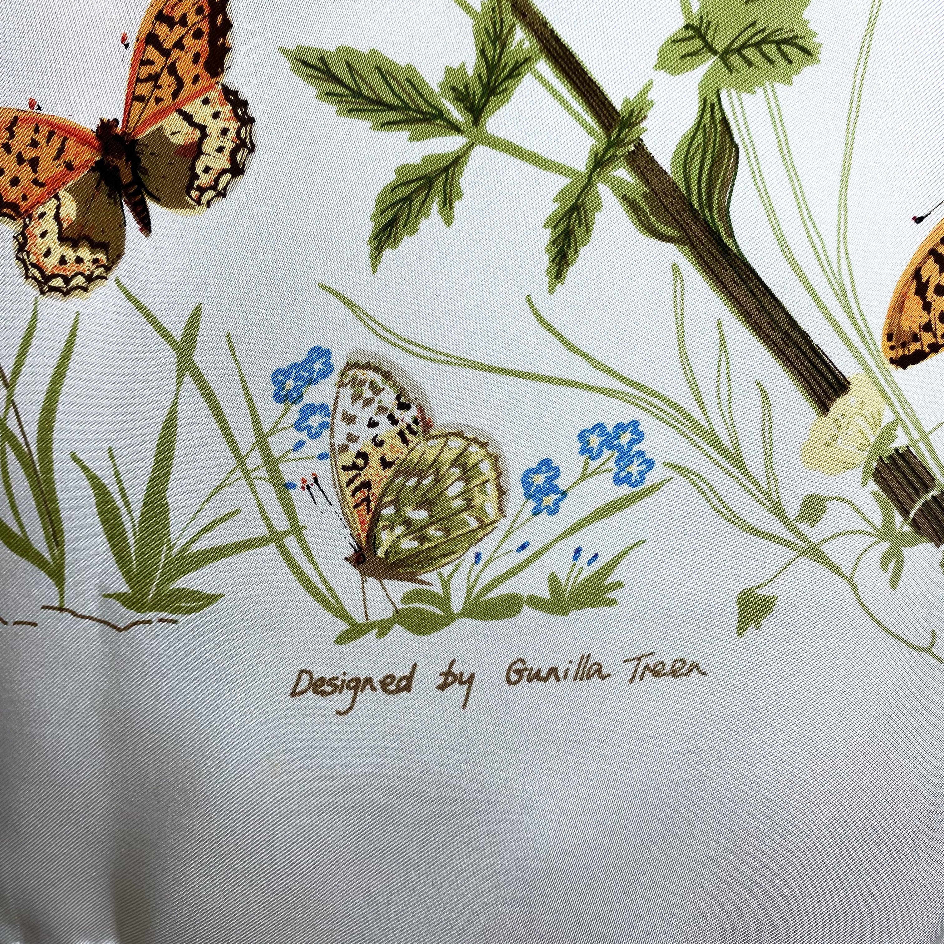 Pristine Beckford Silk Floral Vintage Silk Scarf