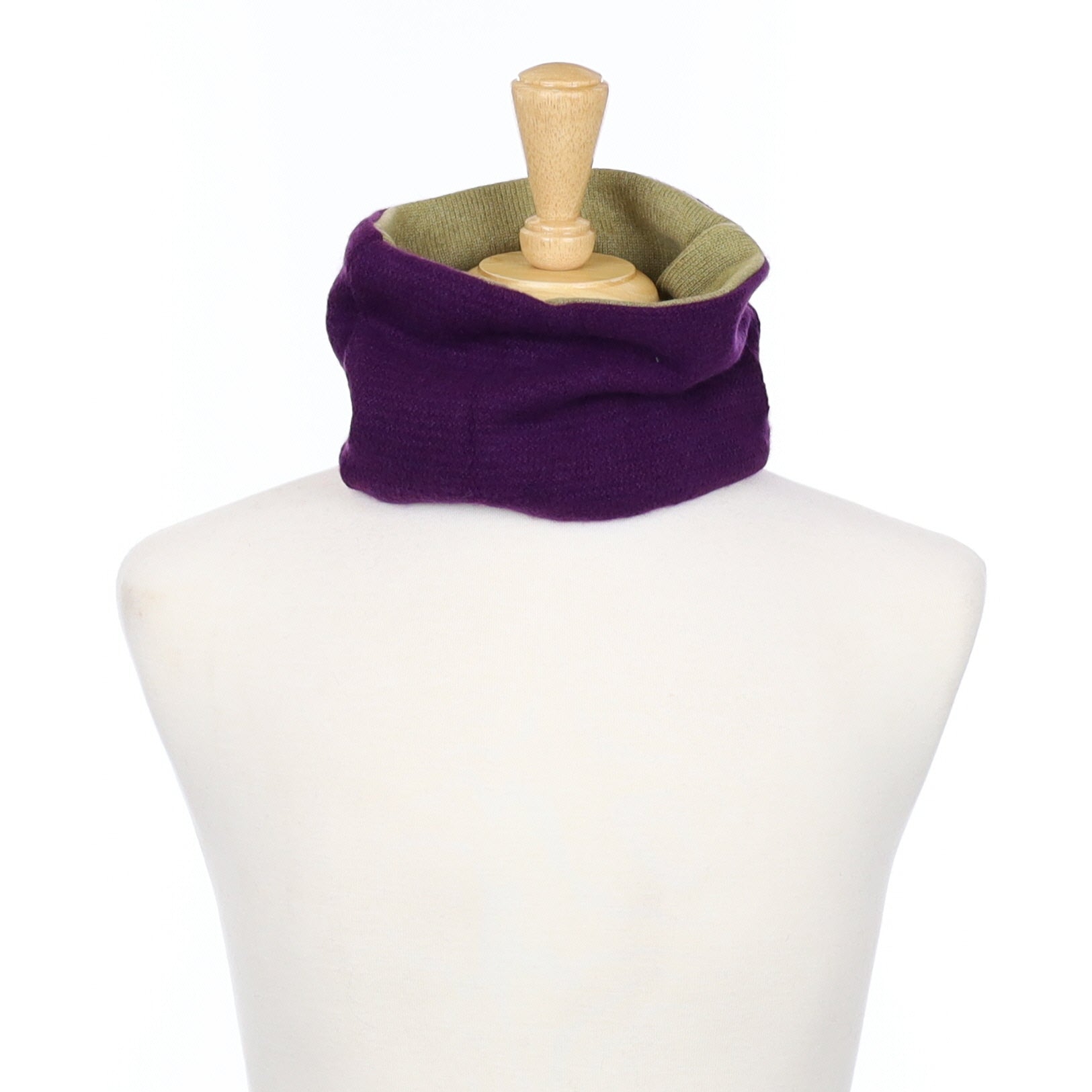 Iris and Soft Khaki Neck Warmer