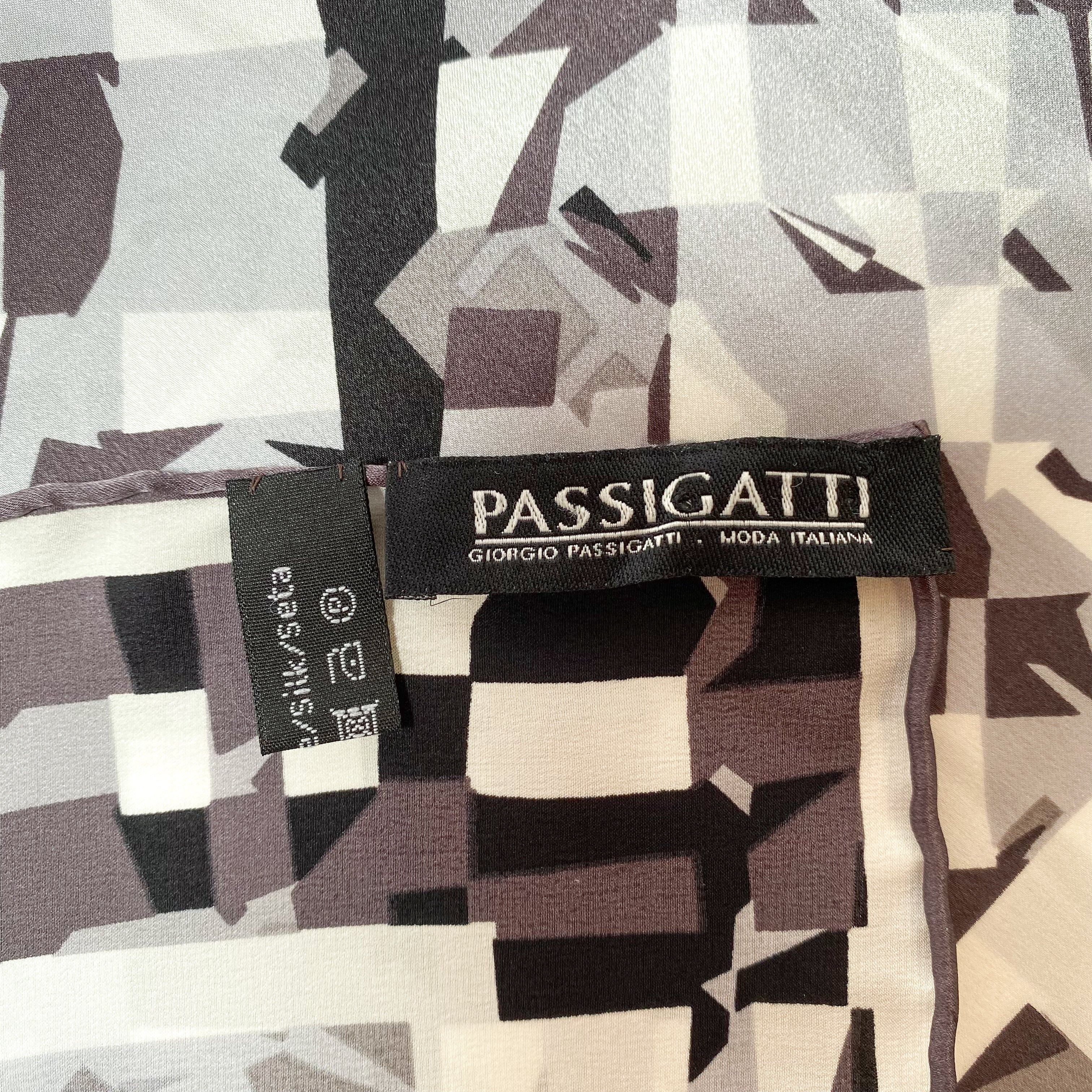 Passigatti Abstract Silk Scarf