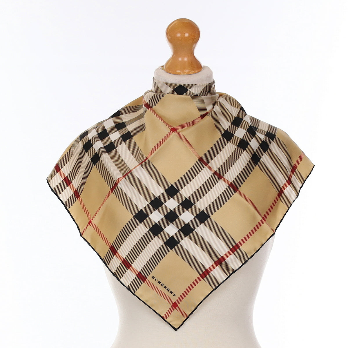 Brand New Burberry Classic Checked Silk Scarf