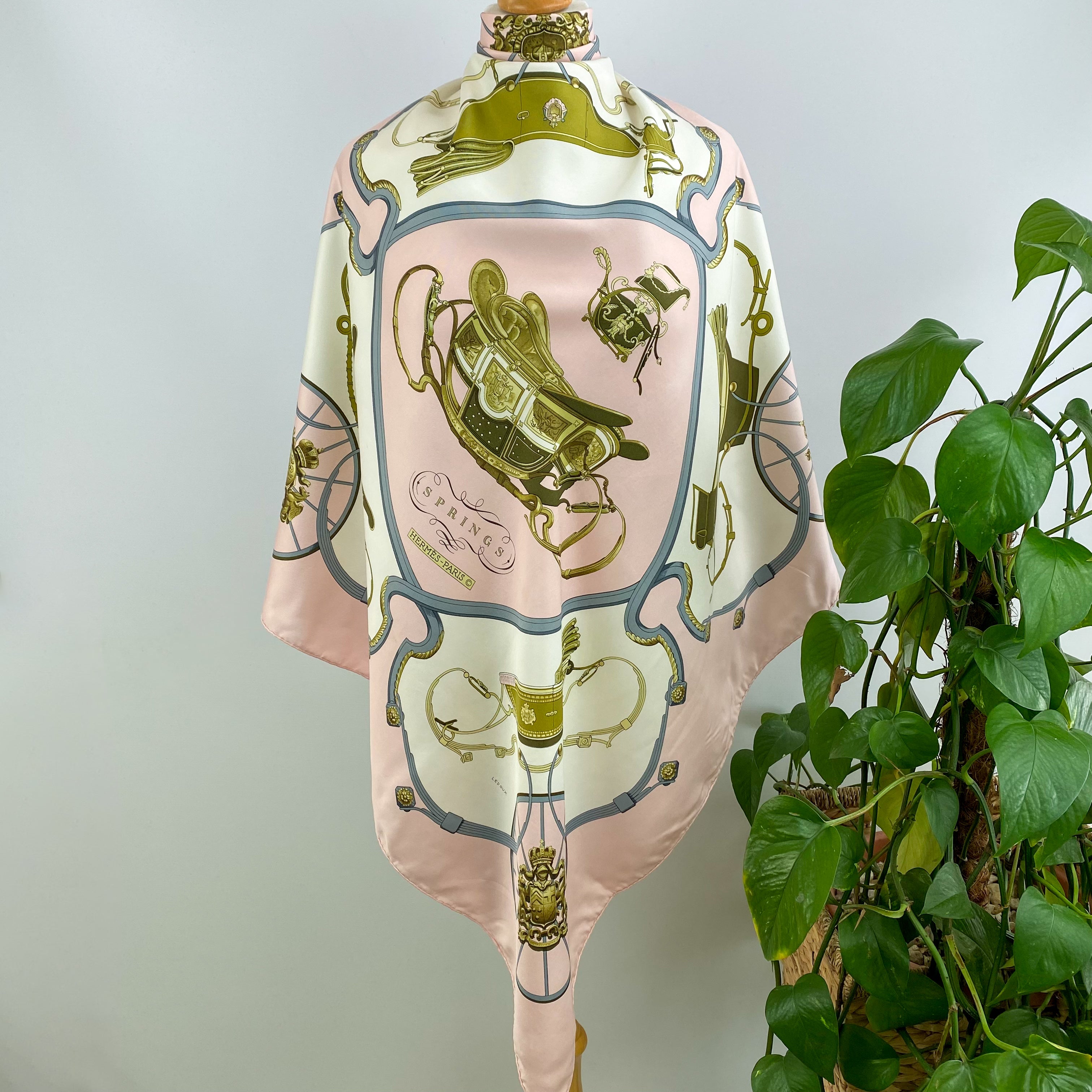 Hermès Springs Silk Scarf