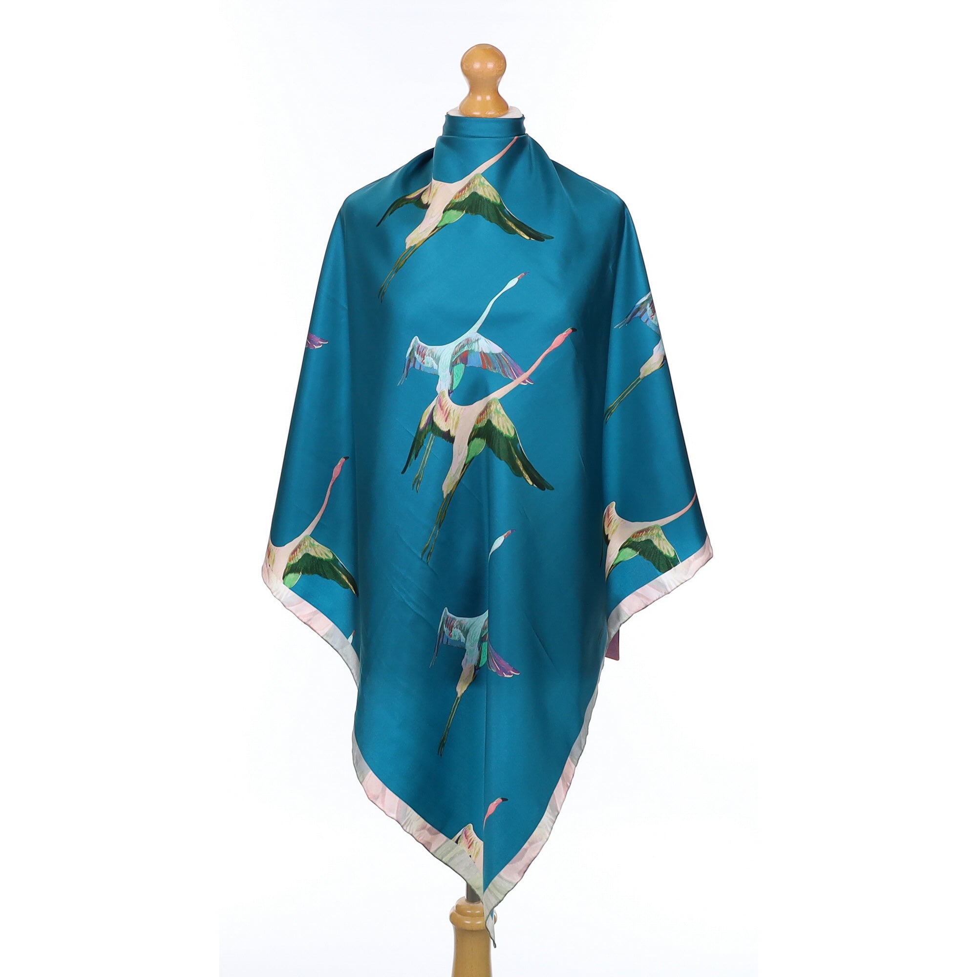 Ted Baker Flamingo Design Silk Scarf