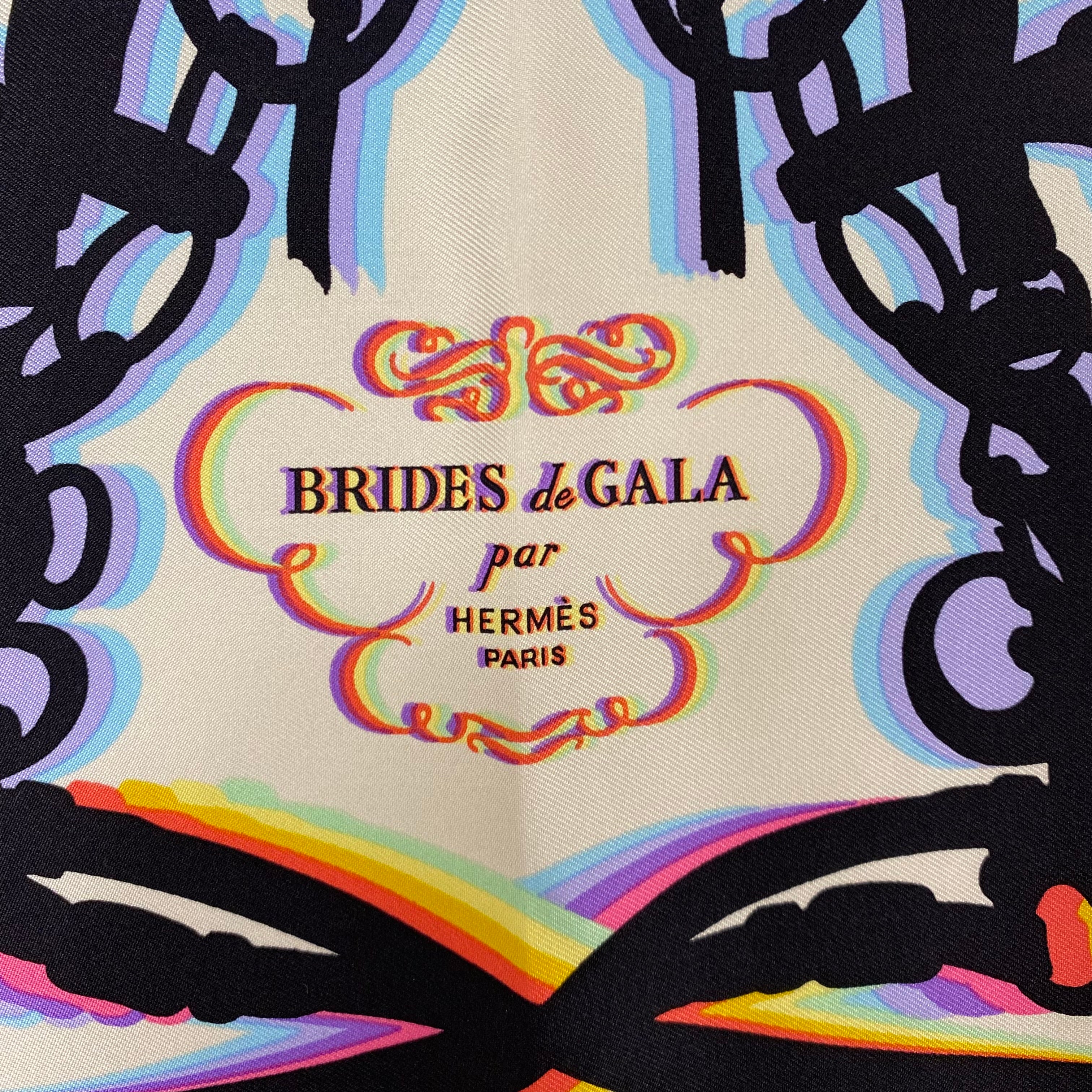 Brand New Boxed Hermès Brides de Gala Gavroche Silk Scarf