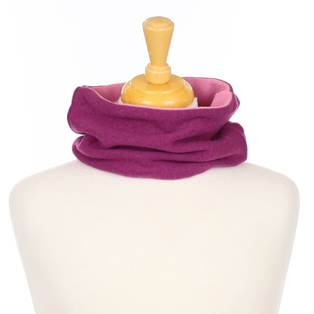 Plum Purple and Candy Pink Neck Warmer