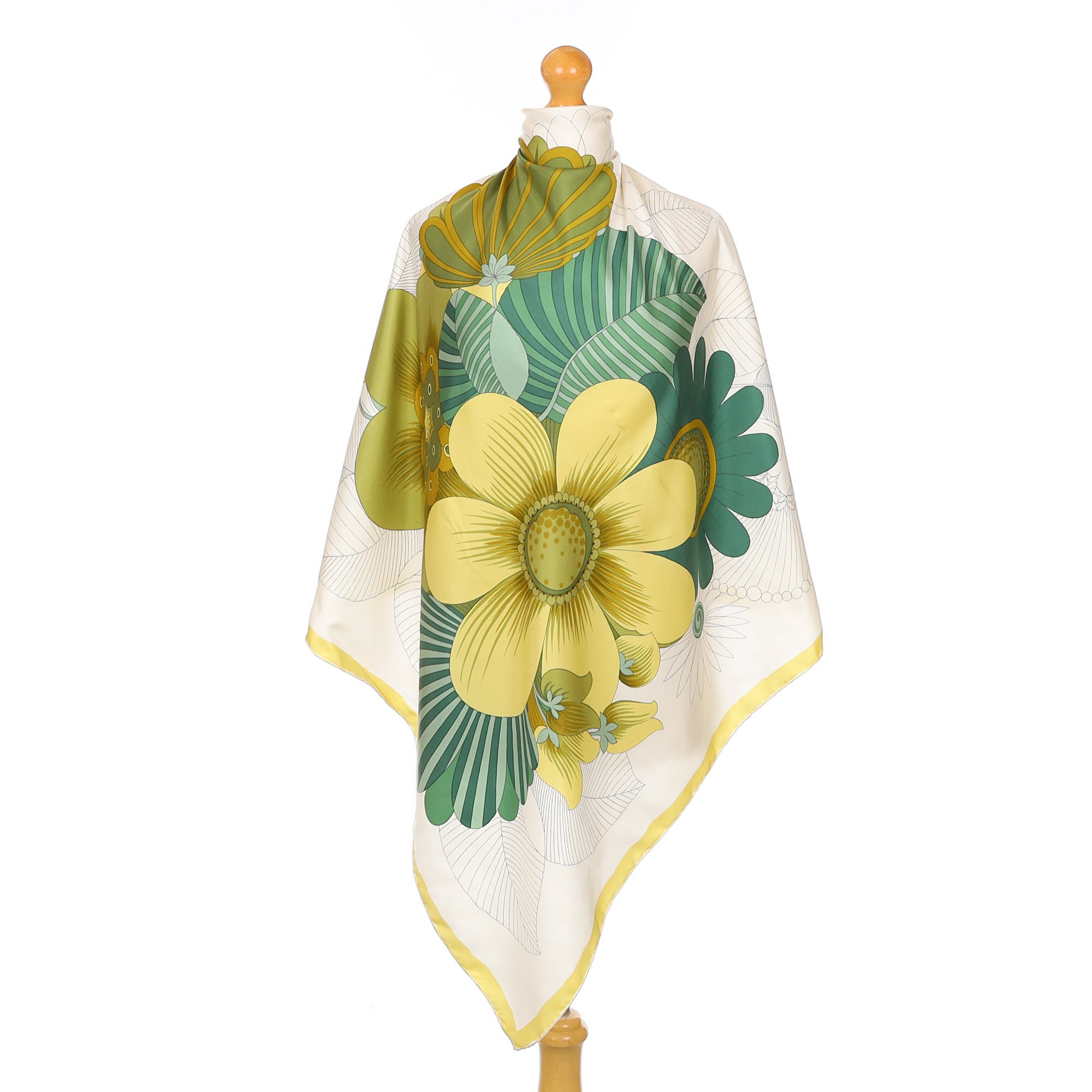 Fisba Stoffels Botanical Vintage Silk Scarf