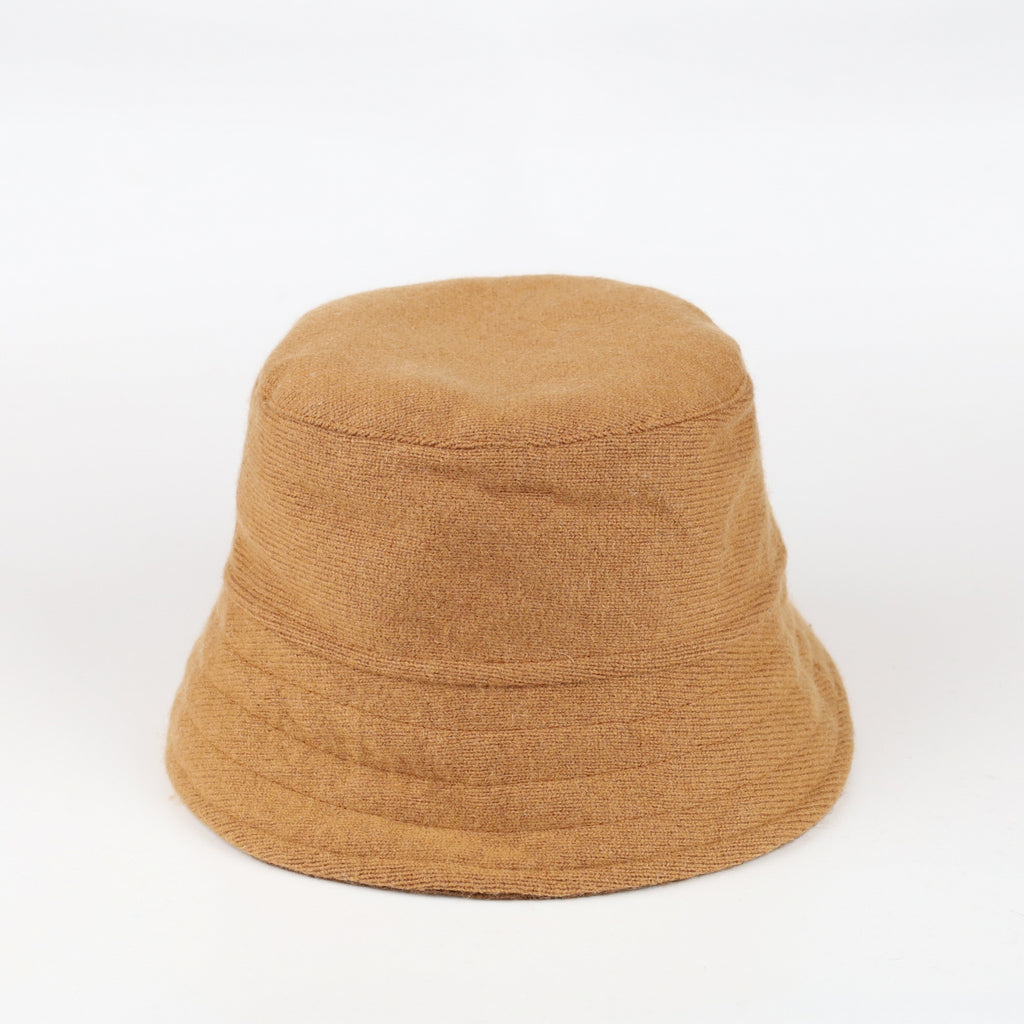 Cinnamon and Hazelnut Cashmere Reversible Bucket Hat Small