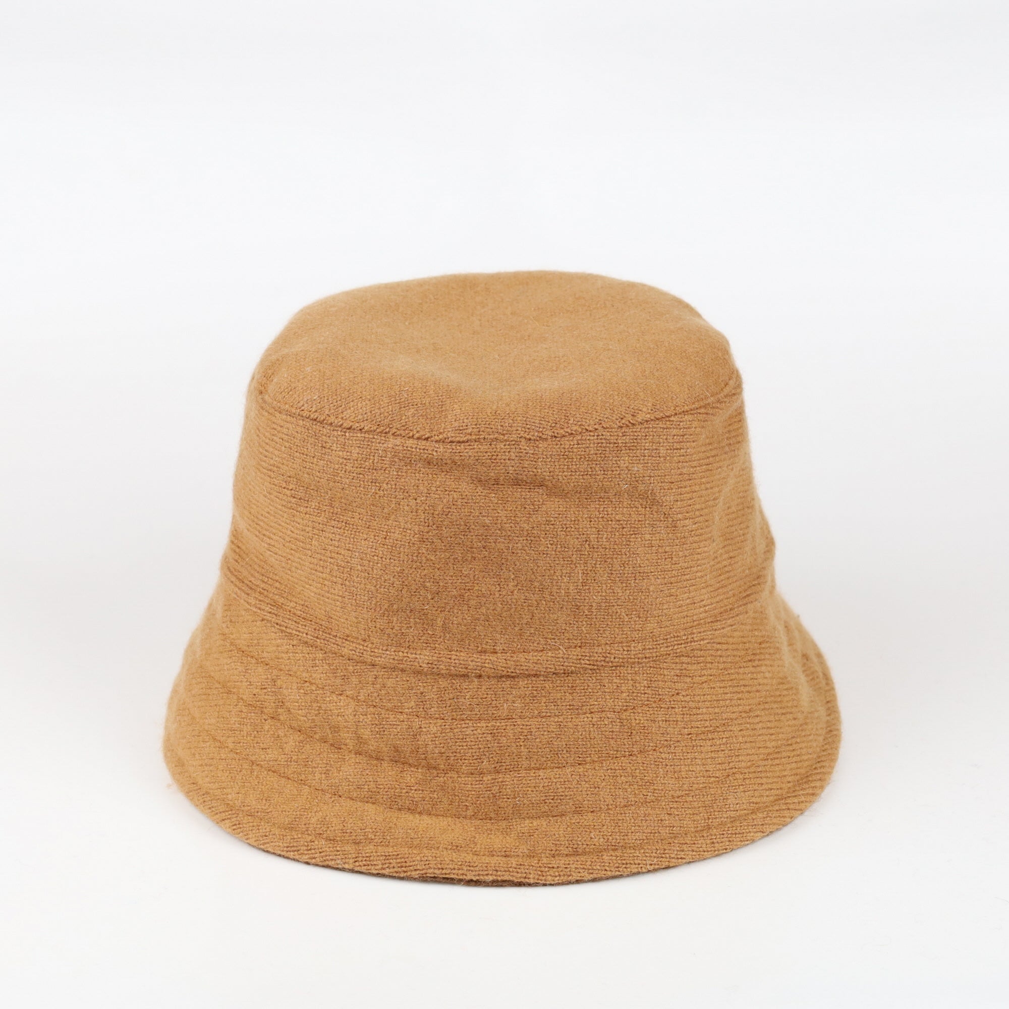 Cinnamon and Hazelnut Cashmere Reversible Bucket Hat Small