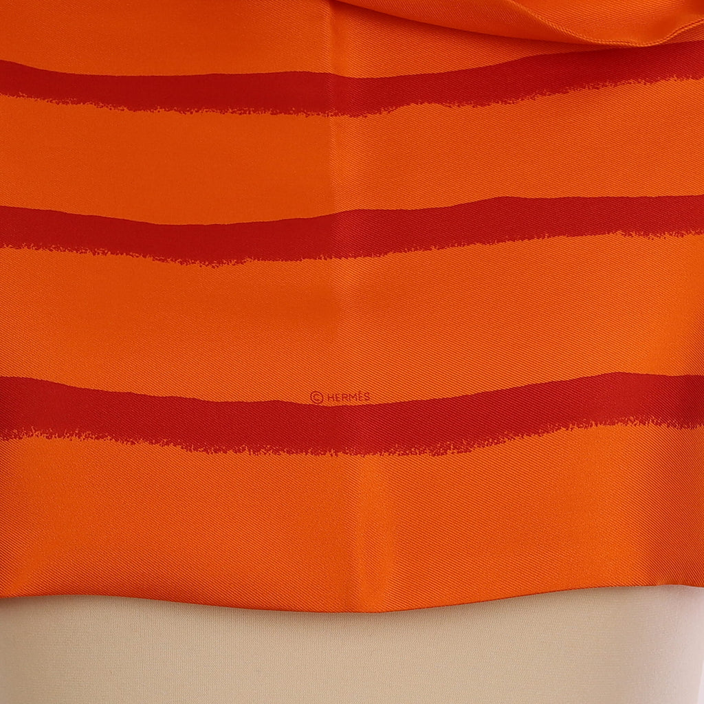 Brand New Boxed Hermès Mediterranee Silk Opera Scarf