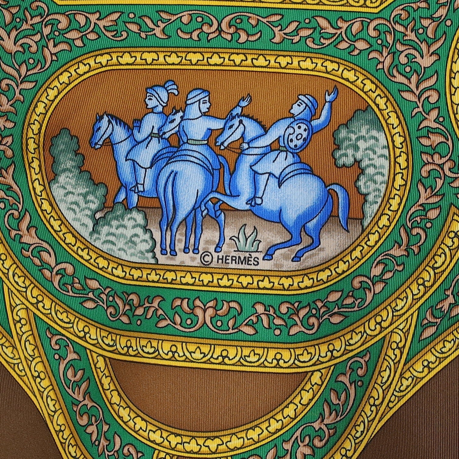Hermès Qalamdan Silk Scarf