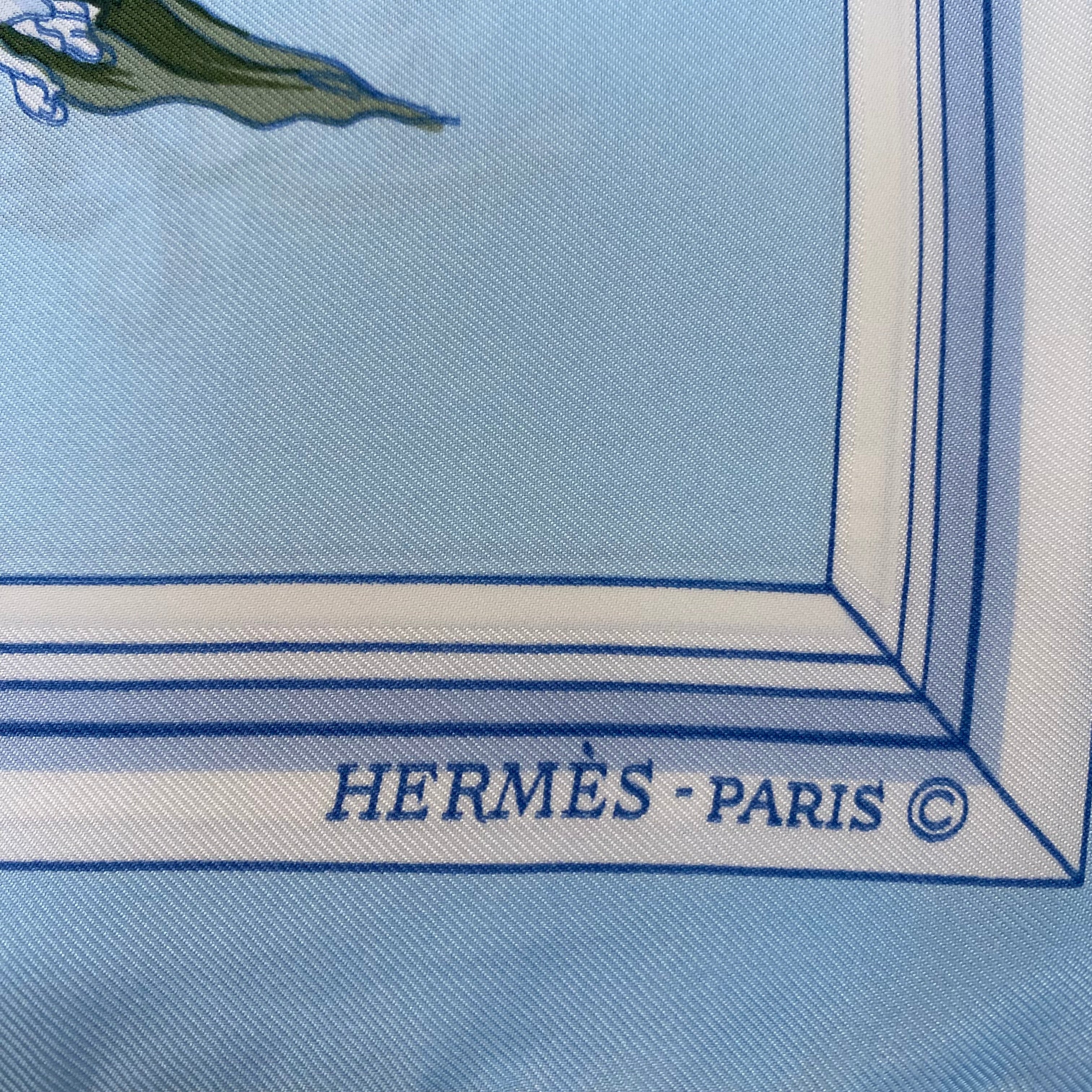 Hermès Quai Aux Fleurs Designer Silk Scarf