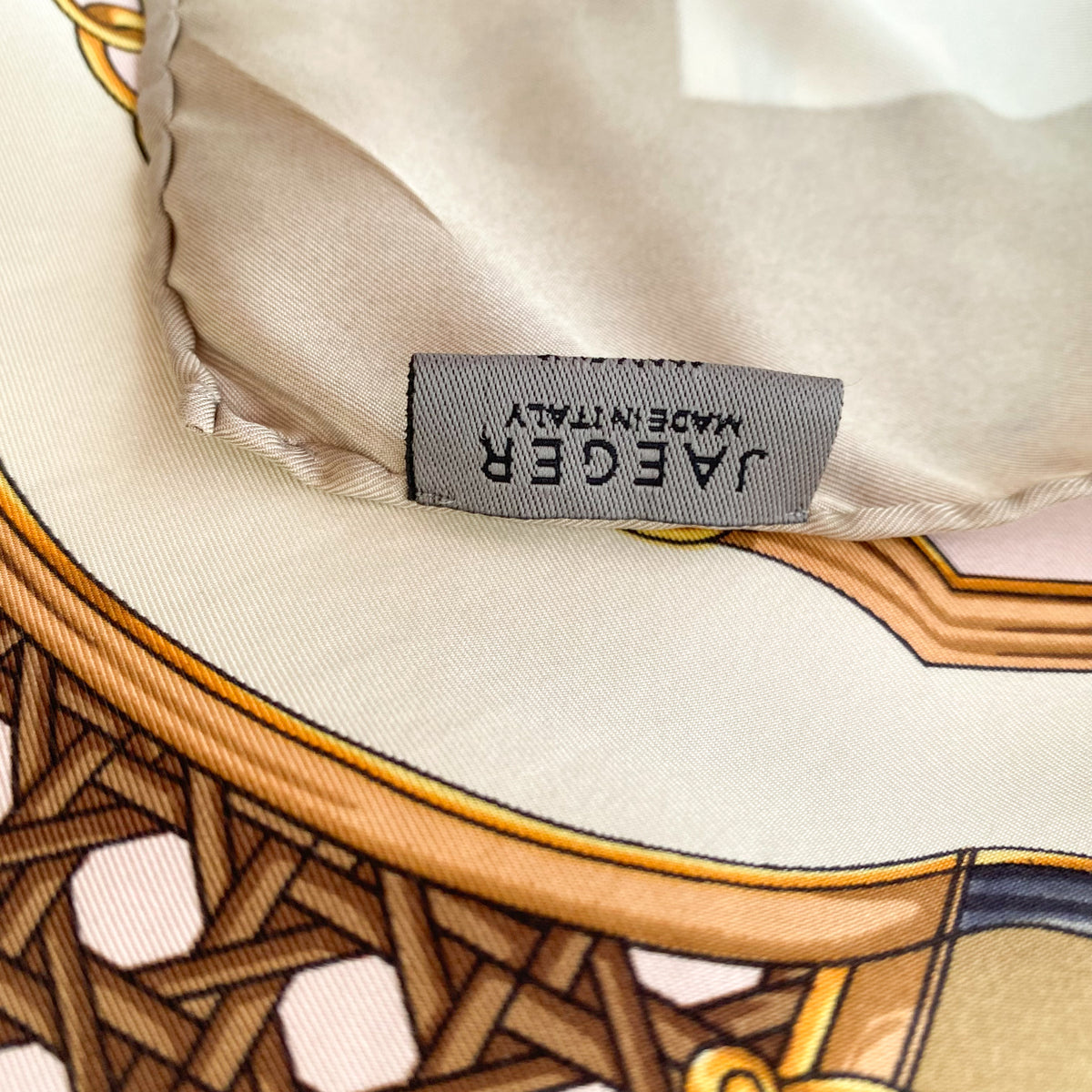 Immaculate Jaeger Equestrian Silk Scarf